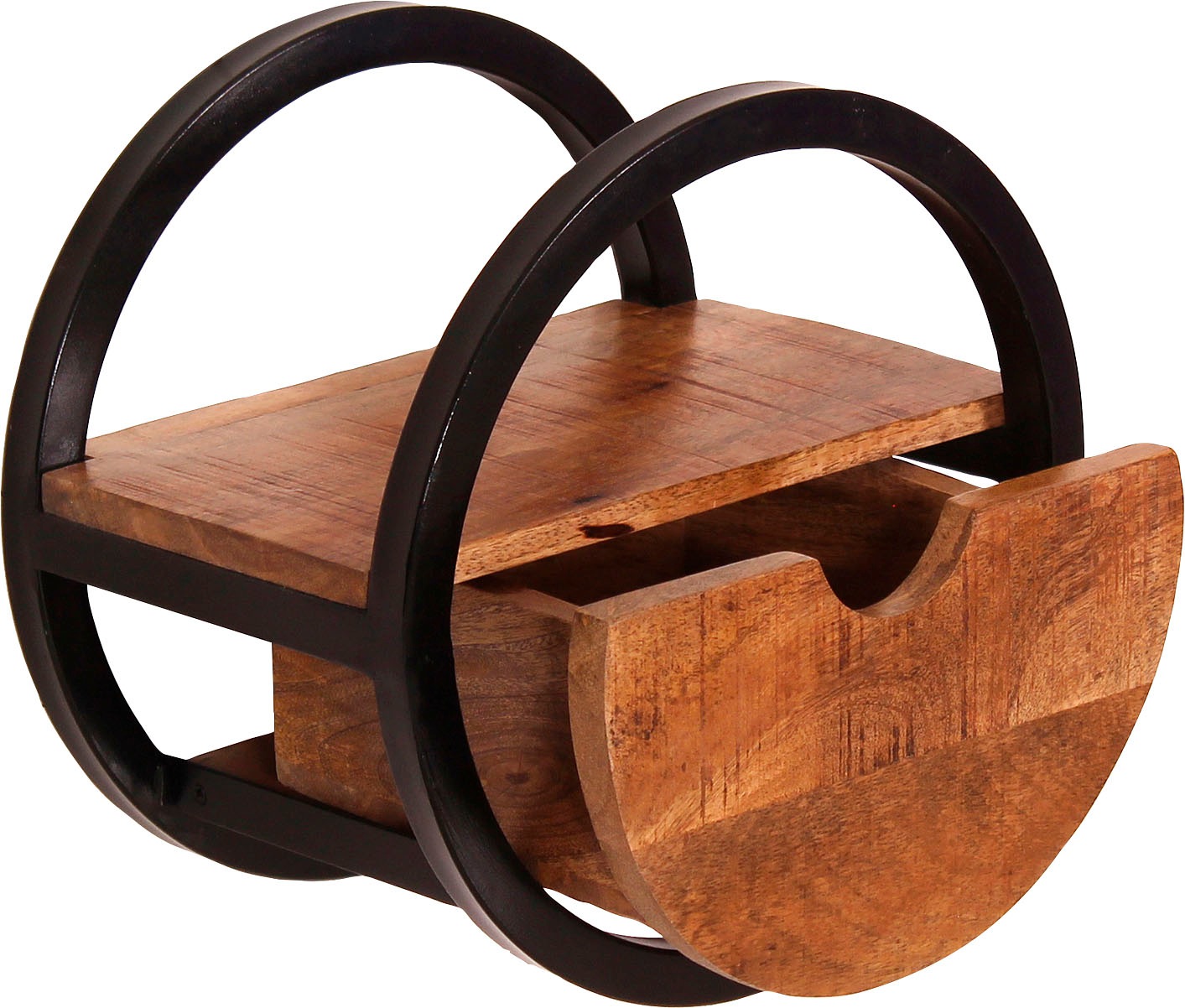 SIT Wandregal, Mit Schublade aus Mangoholz