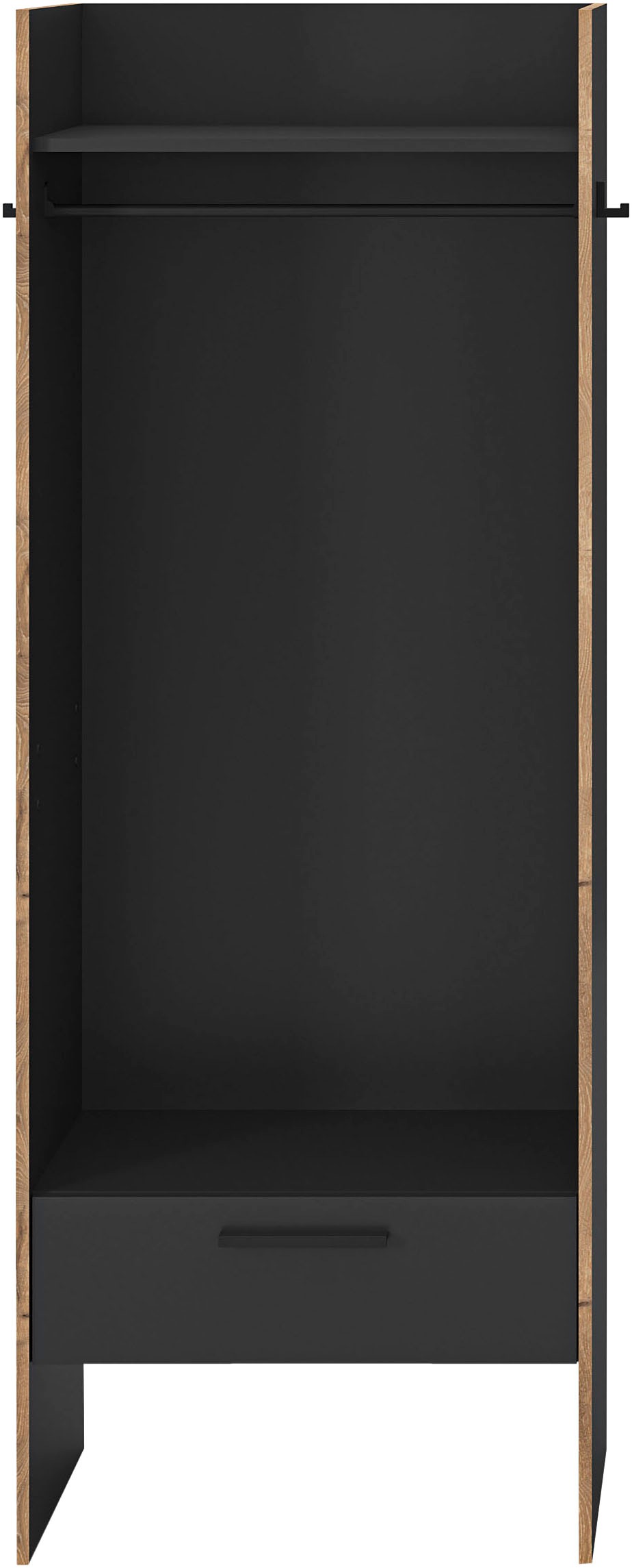 INOSIGN Garderobenschrank »MUSTA, Breite: 70cm, inkl. Kleiderstange, 2 Haken, 1 Schubkasten«, Dielenschrank, Flurschrank, Schrank, Universalschrank, Sitzbank