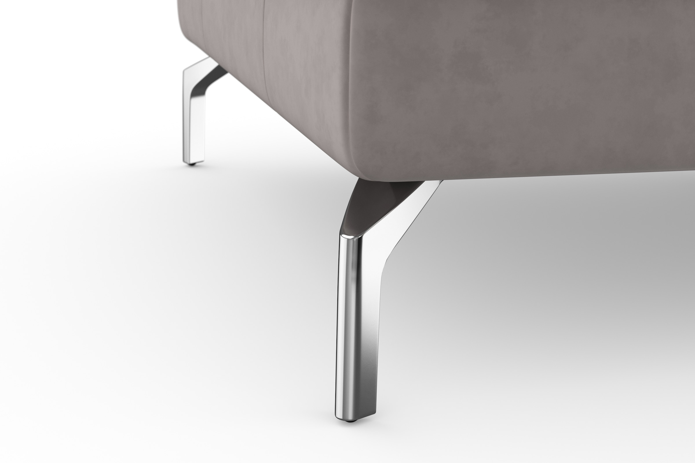 sit&more Ecksofa »Bendigo L-Form«, inklusive Sitztiefenverstellung, Bodenfreiheit 15 cm, in 2 Fußfarben