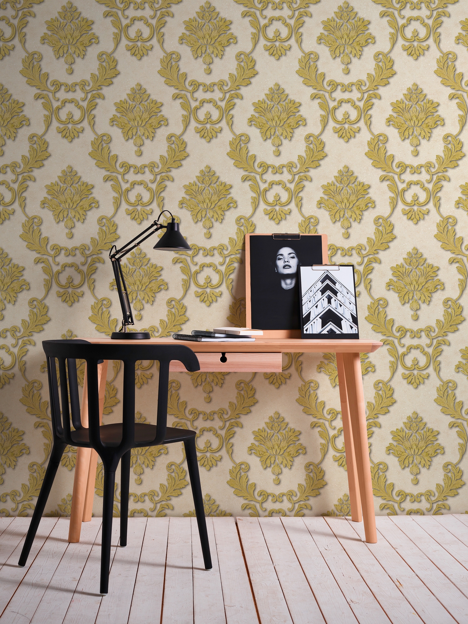 Architects Paper Vliestapete »Luxury wallpaper«, Barock, Textil Tapete Barock Metallic Effekt