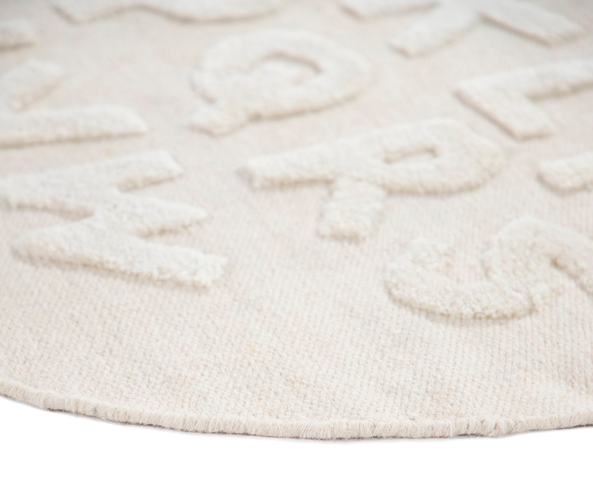 Kinderteppich Carpetfine ABC Alphabet Creme 90cm 3