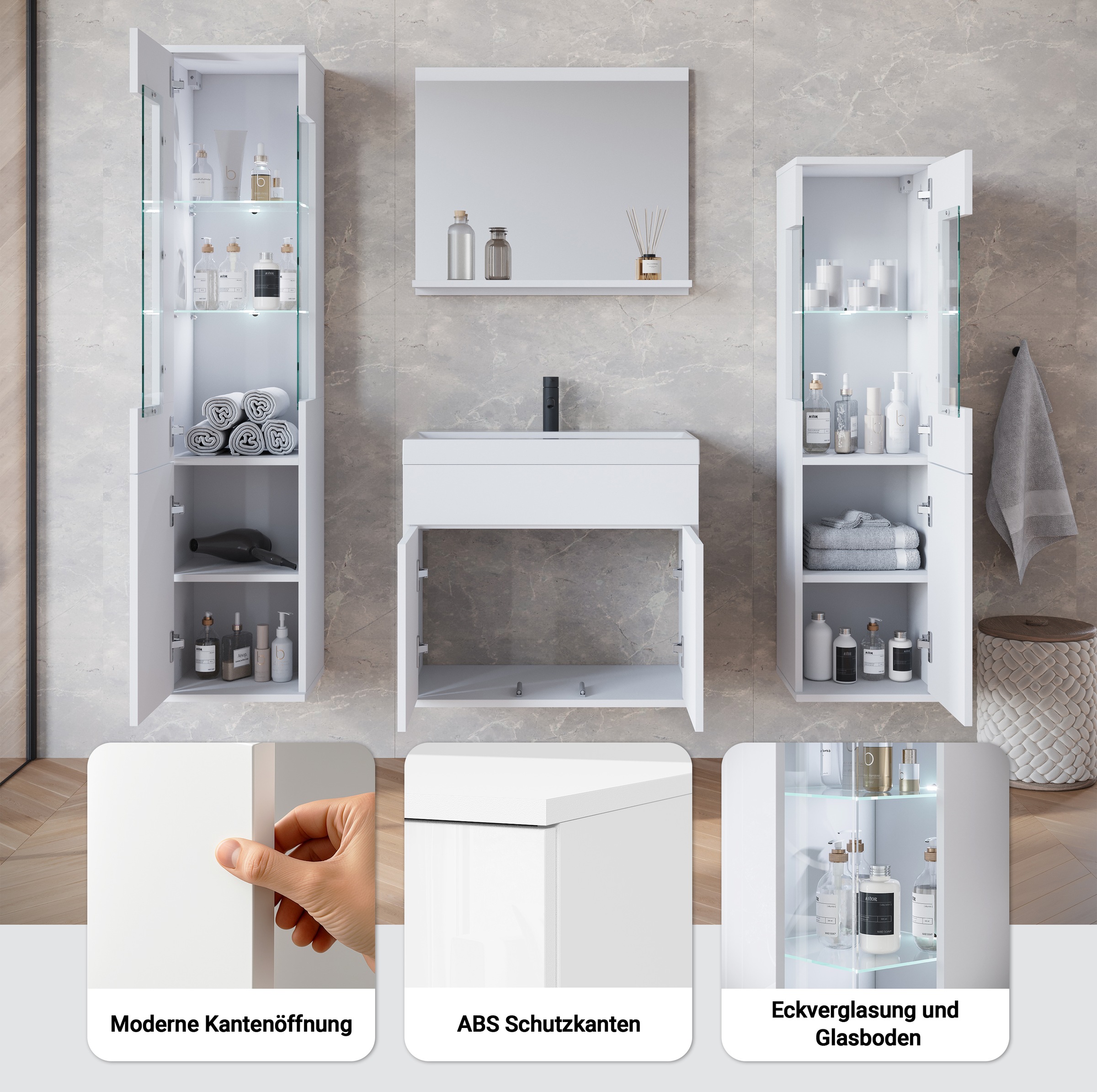 Thumbnail - INOSIGN Badmöbel-Set "Kenia" Set, 5 Stk. tlg.