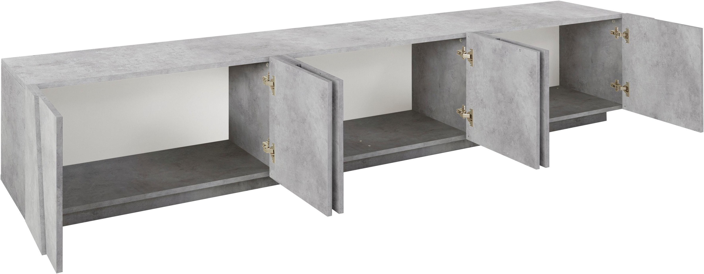 INOSIGN Lowboard "PING, TV-Board, TV-Band, TV-Kommode" mit 6 Türen, Breite günstig online kaufen