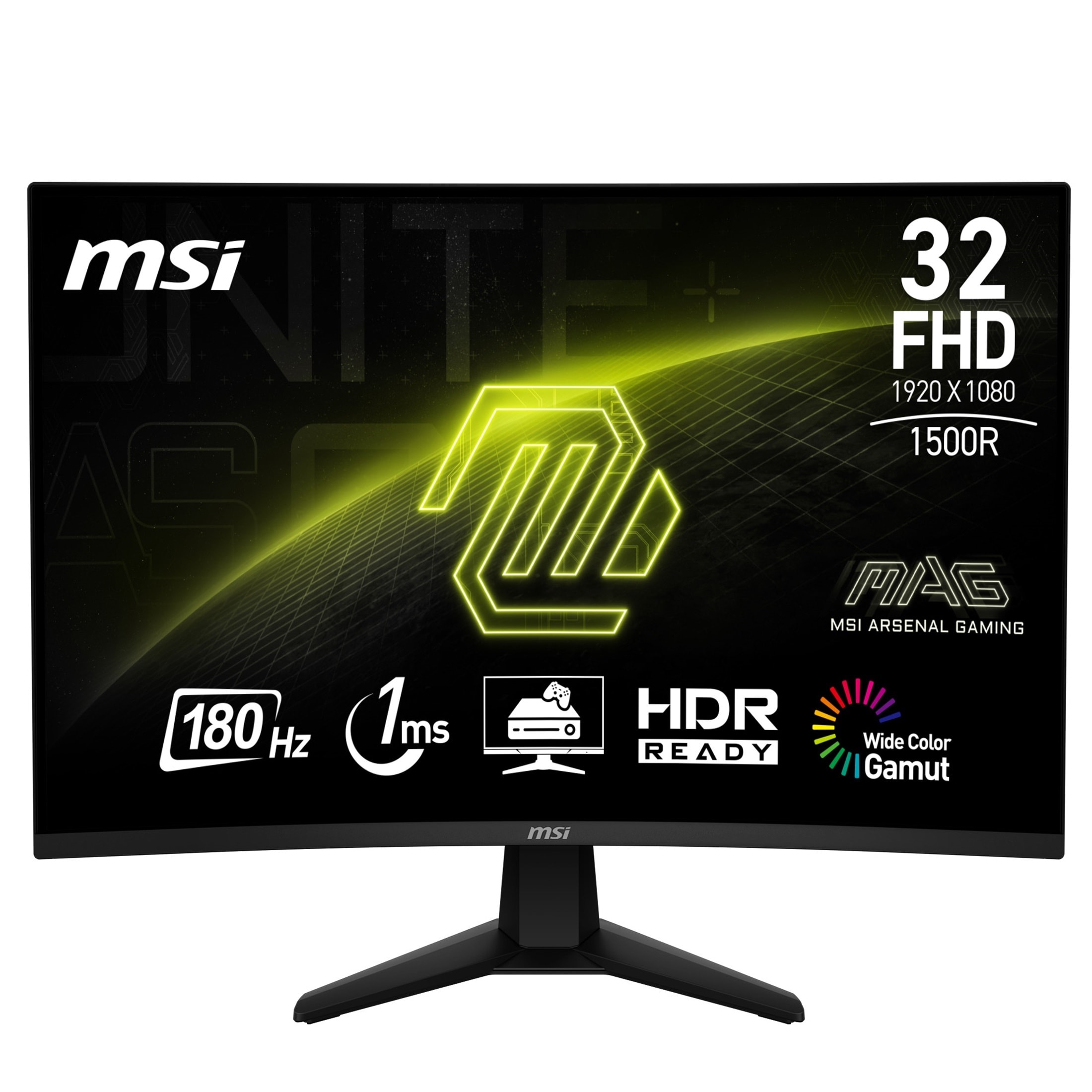 GAMEMAX PC-Komplettsystem »MegaDeal Diamond BK SET2613«, (inkl. Maus & Tastatur), Windows 11 + MSI MAG 32C6 Curved Monitor, 80cm (32")