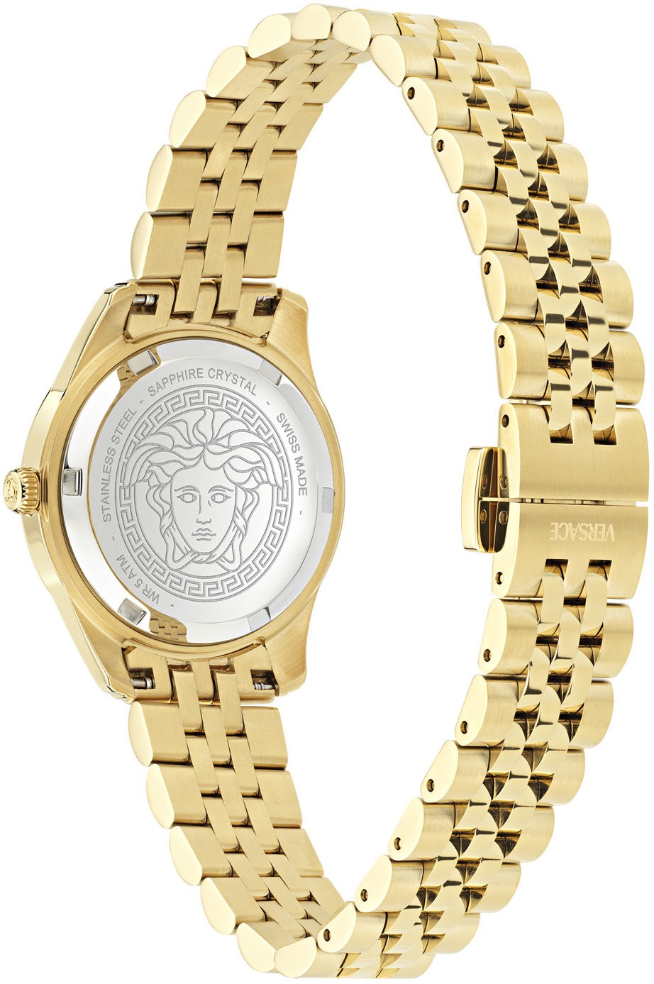 Versace Quarzuhr »GRECA TIME LADY 30 mm«, Armbanduhr, Damenuhr, Saphirglas, Swiss Made, analog