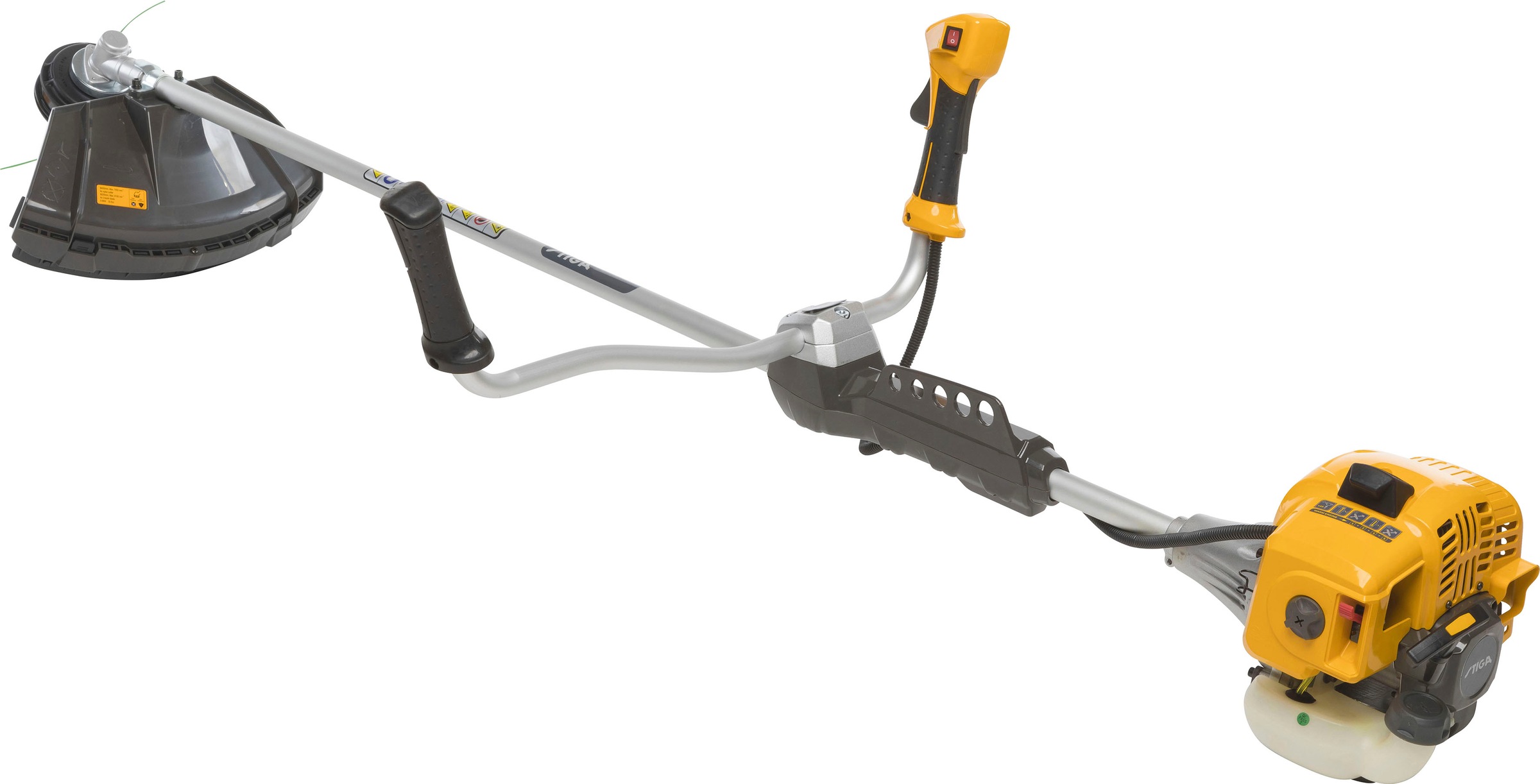 STIGA GARDEN Benzin-Motorsense »BC 535 B«, 32,6 cm³, Doppel-Faden, 3-T-Messer, Doppel-Tragegurt