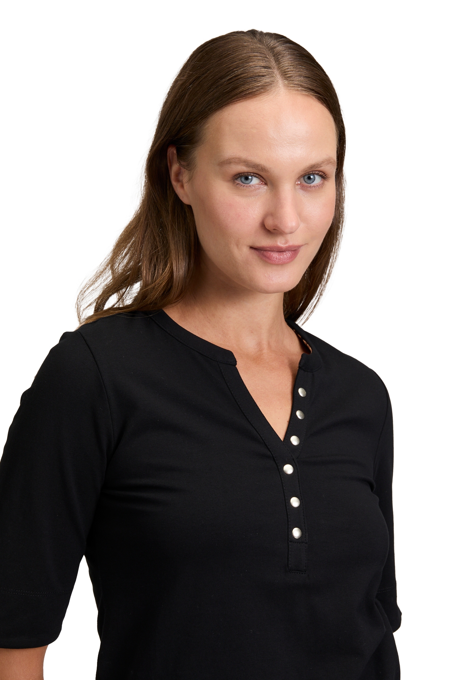 Betty Barclay Kurzarmshirt »Betty Barclay Damen Basic Shirt mit Knöpfen«, (1 tlg.)