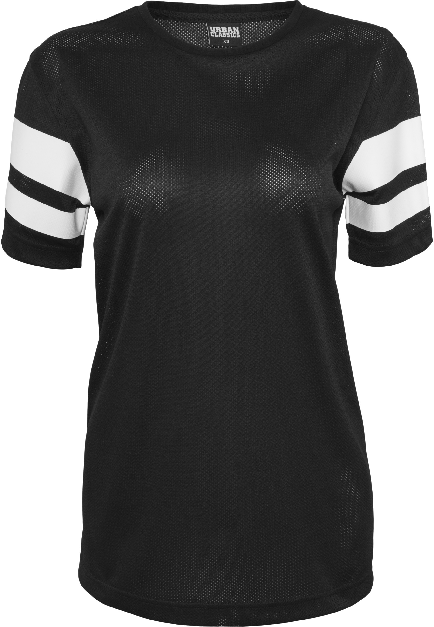 URBAN CLASSICS Netzshirt "Urban Classics Damen Ladies Stripe Mesh Tee" 1 Stk.
