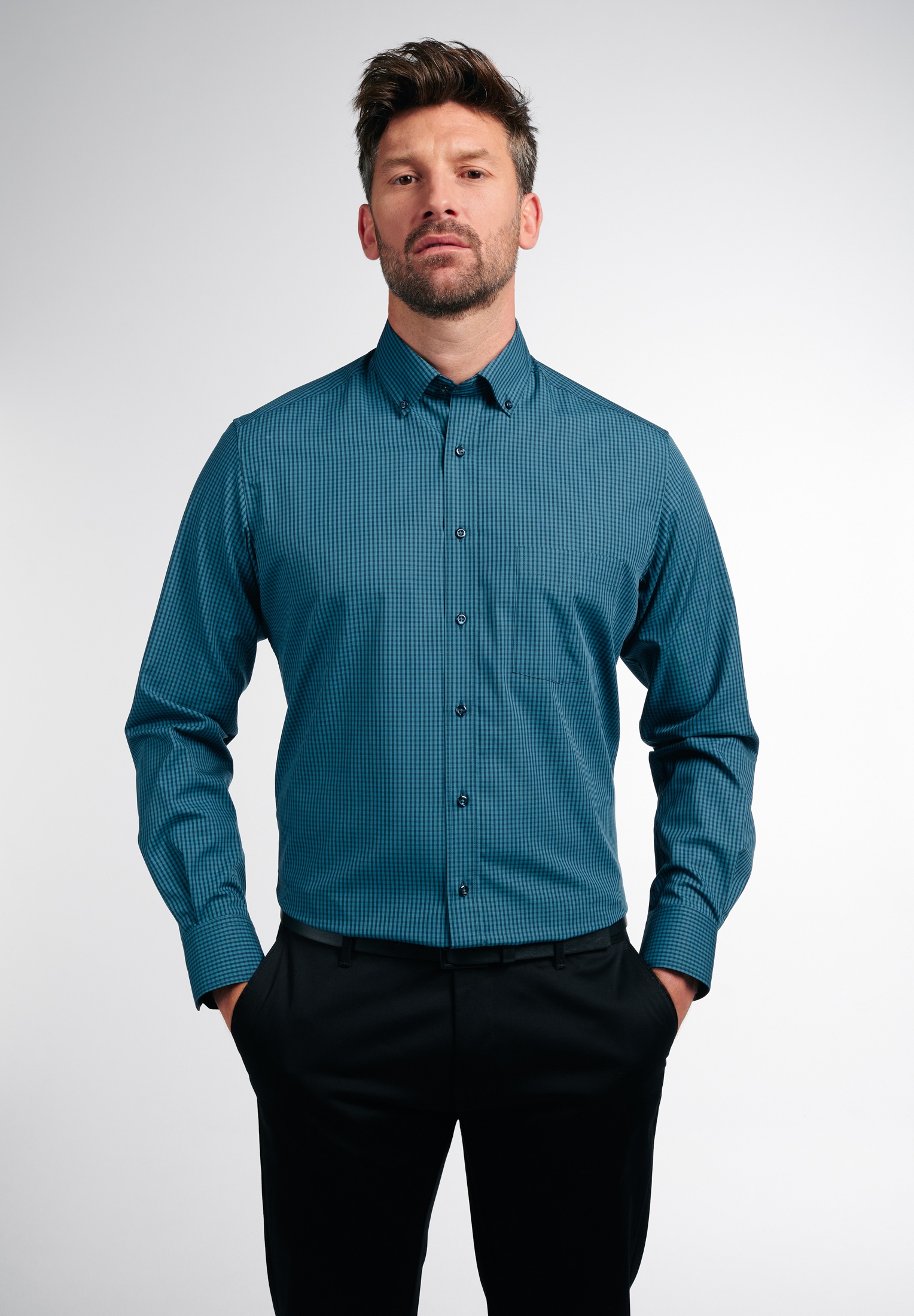 Eterna Langarmhemd "MODERN FIT", NON IRON (bügelfrei) günstig online kaufen