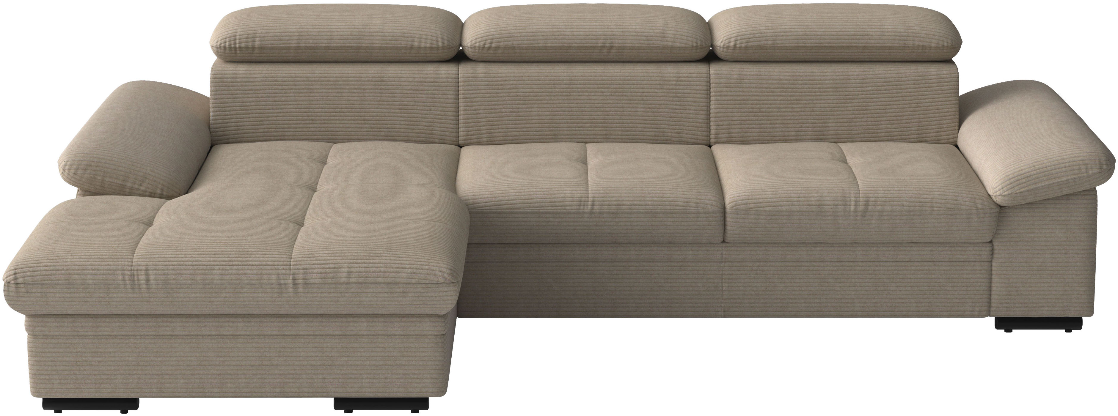 sit&more Ecksofa "Viola L-Form, B: 260 cm, Arm- & Kopfteilverstellung" optional Schlaffunktion, Sofa mit Komfortsitz