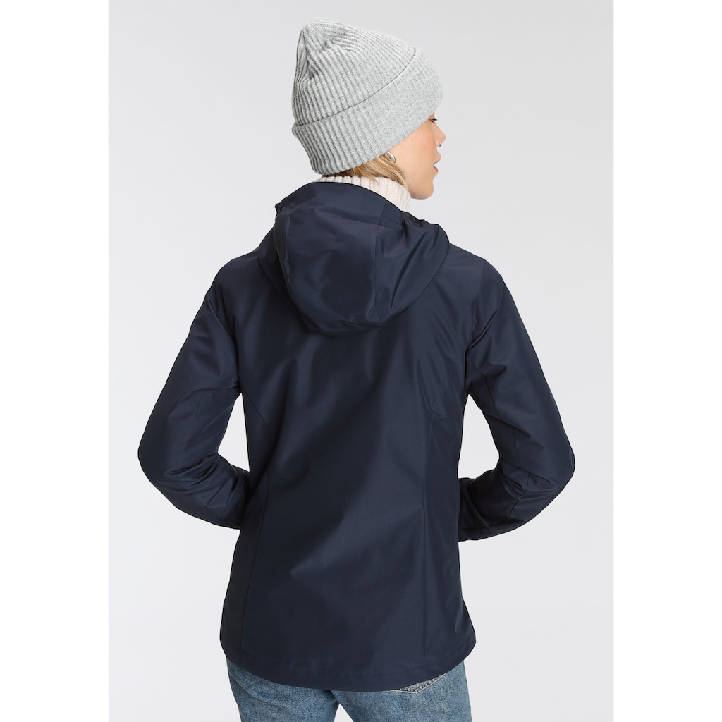 Jack Wolfskin Funktionsjacke »FARWOOD JKT W«, mit Kapuze, Wasserabweisend & Atmungsaktiv & Winddicht