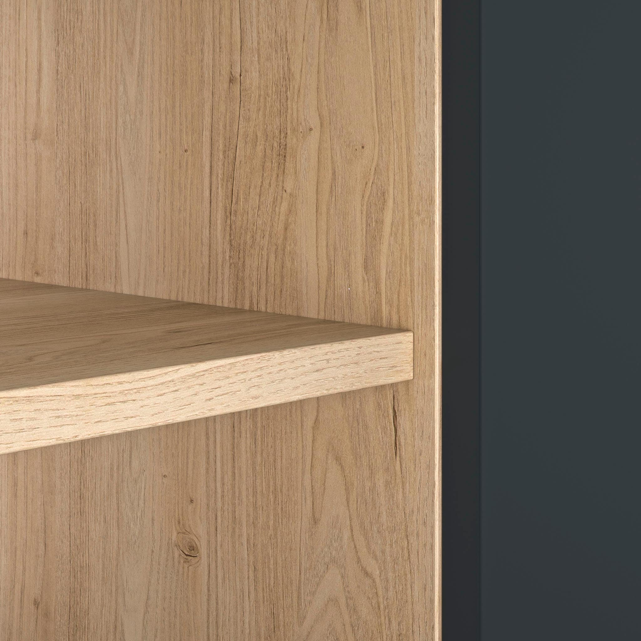 Gami Kleiderschrank »Schrank mit 2 Türen und Bibliothekseinheiten«, ein cleverer, funktionaler Schrank