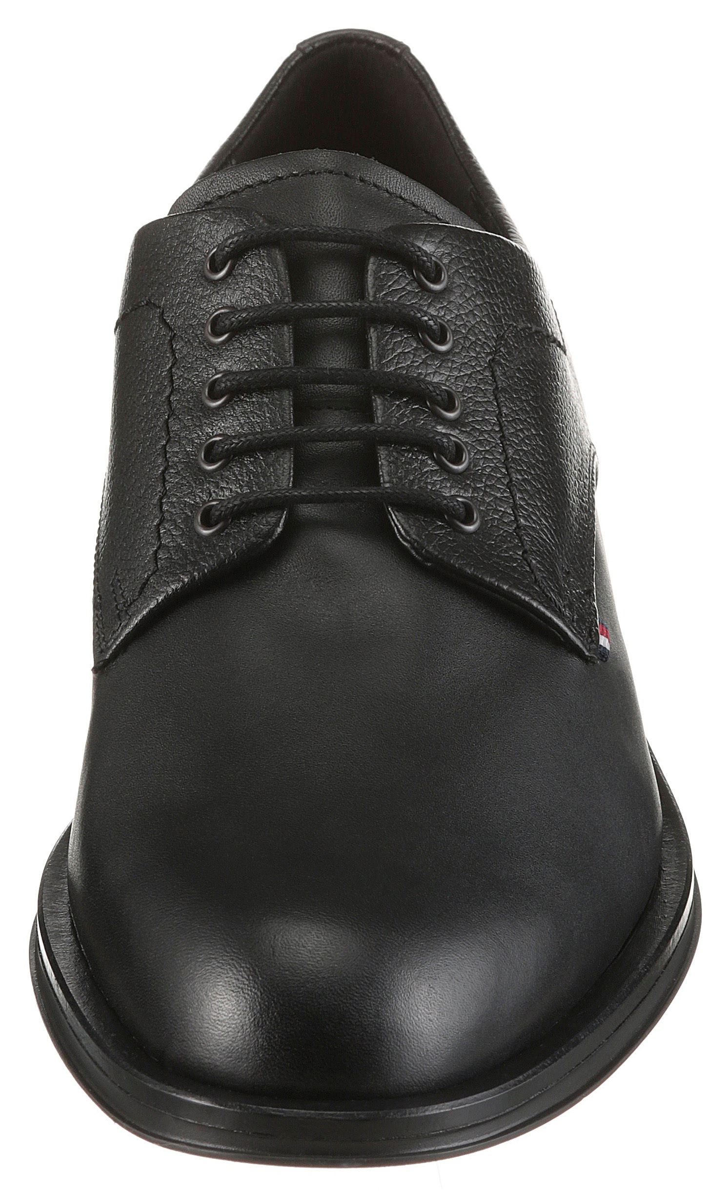 Tommy Hilfiger Schnürschuh »CORPORATE HILFIGER LTH DERBY«  , Blockabsatz, Festtagsschuh, Abendschuh in eleganter Linie