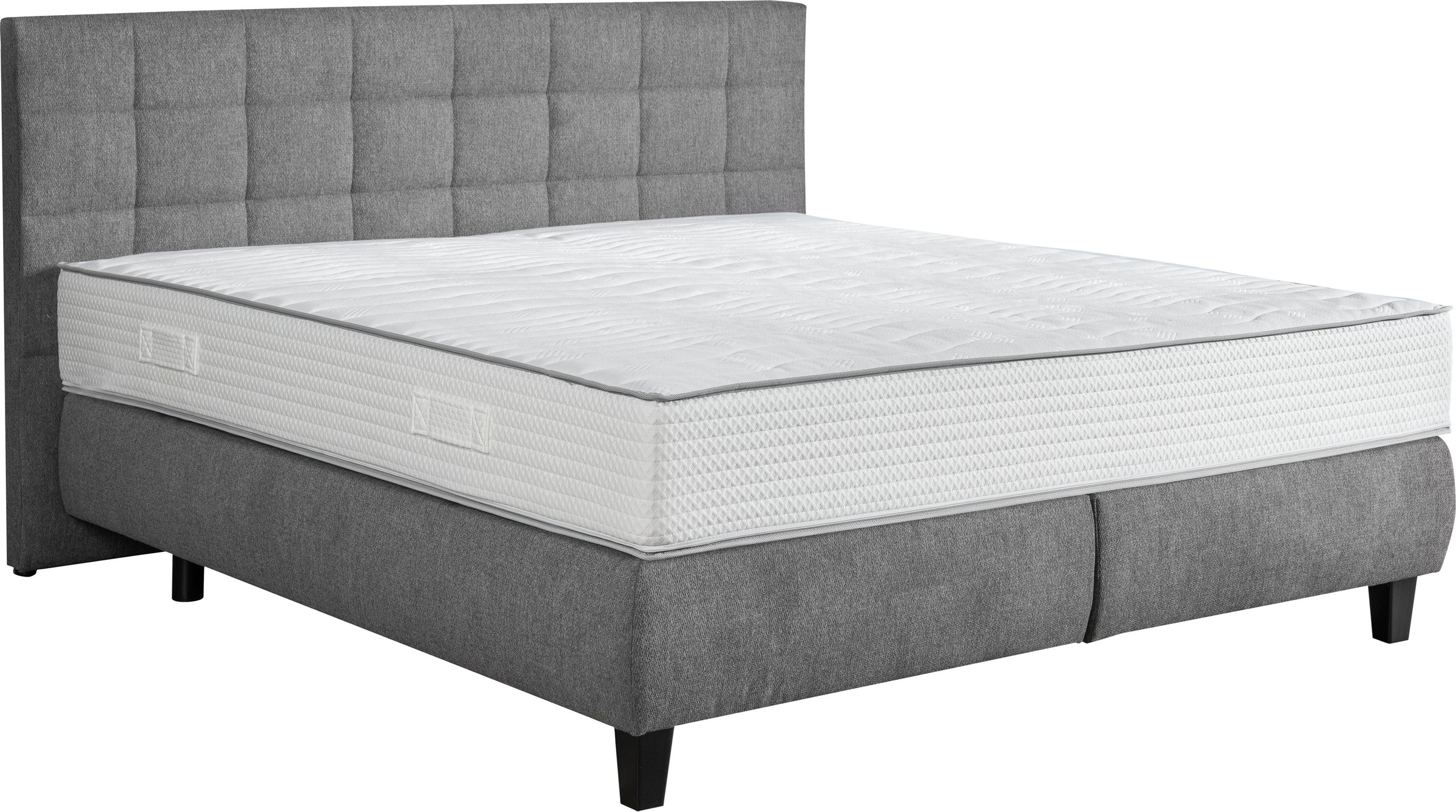alina Boxspringbett »Edera«, Doppelbett wahlweise mit Topper, Liegefläche 180x200 cm, mit Steppung