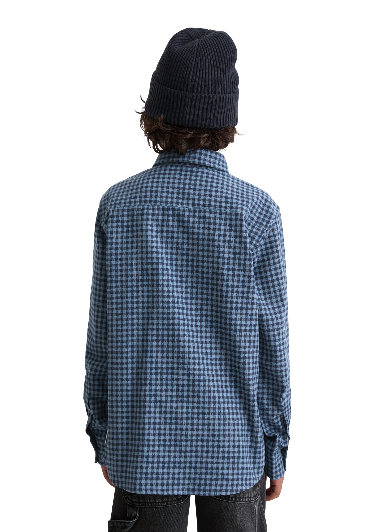 Marc O'Polo Langarmhemd »aus Baumwolle in Flanell-Optik«