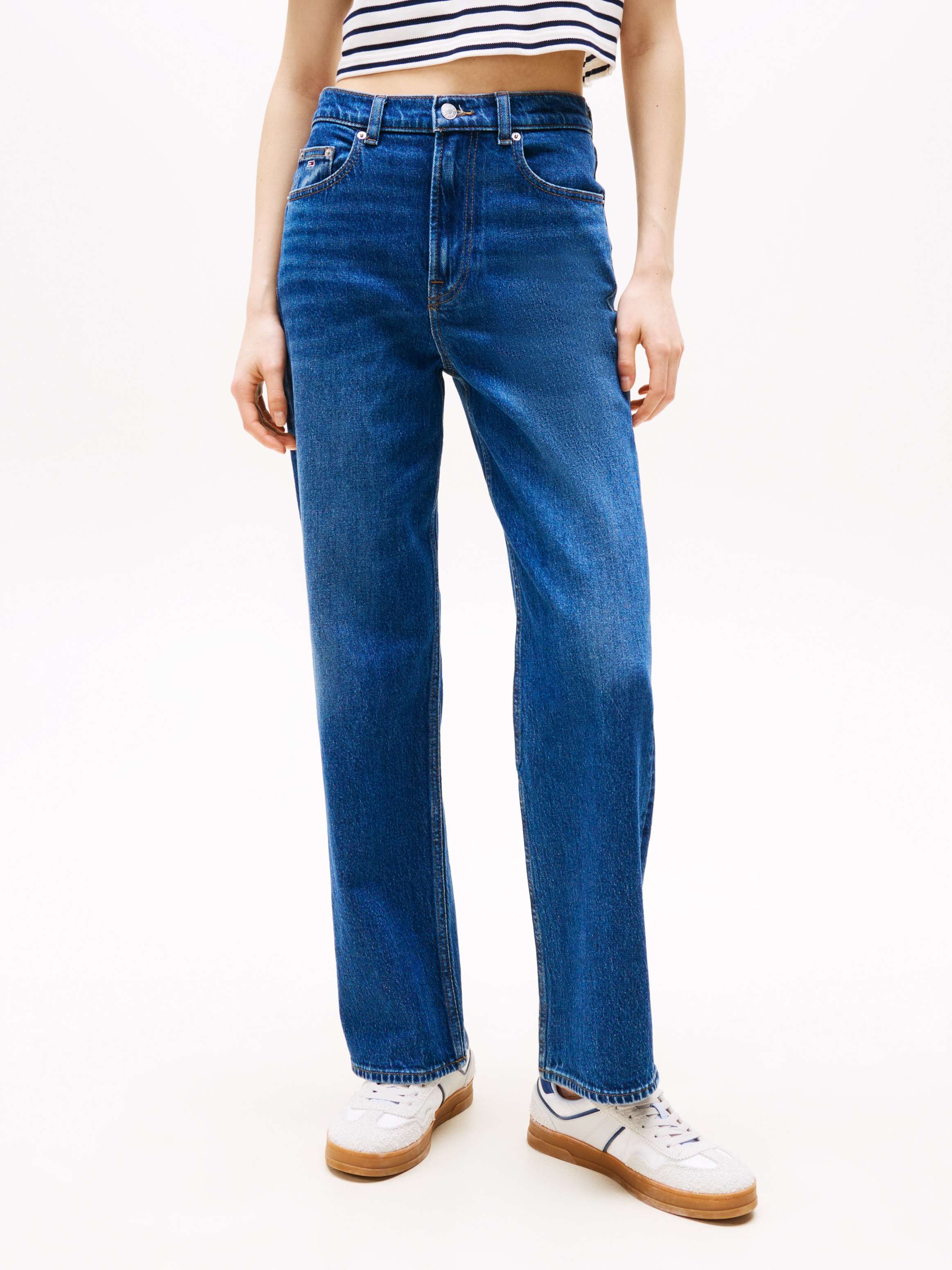 Tommy Jeans Straight-Jeans "LAYLA HR SLIM STR", in Knöchellänge günstig online kaufen