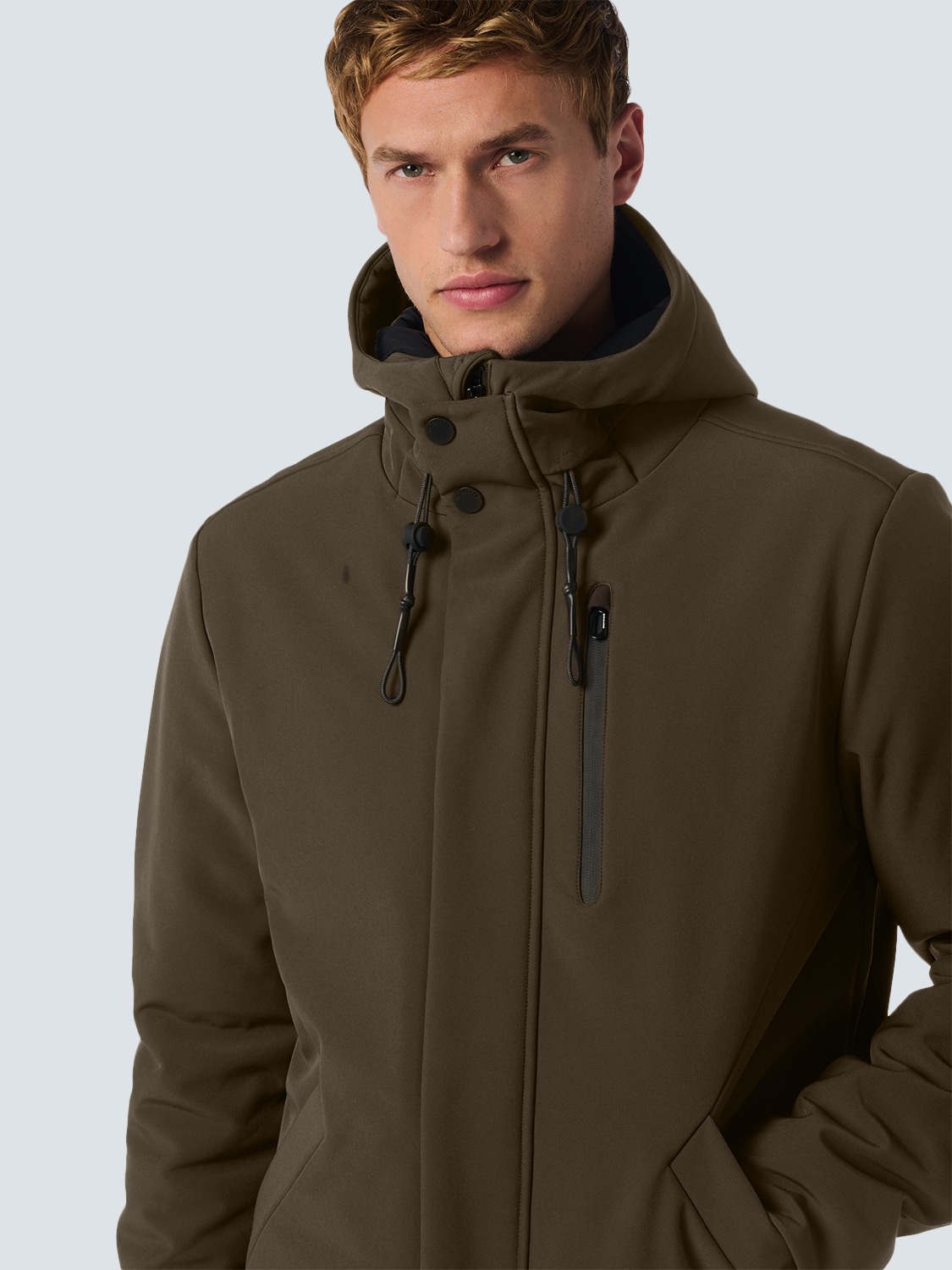 NO EXCESS Parka »No Excess Softshell-Jacke mit Kapuze«