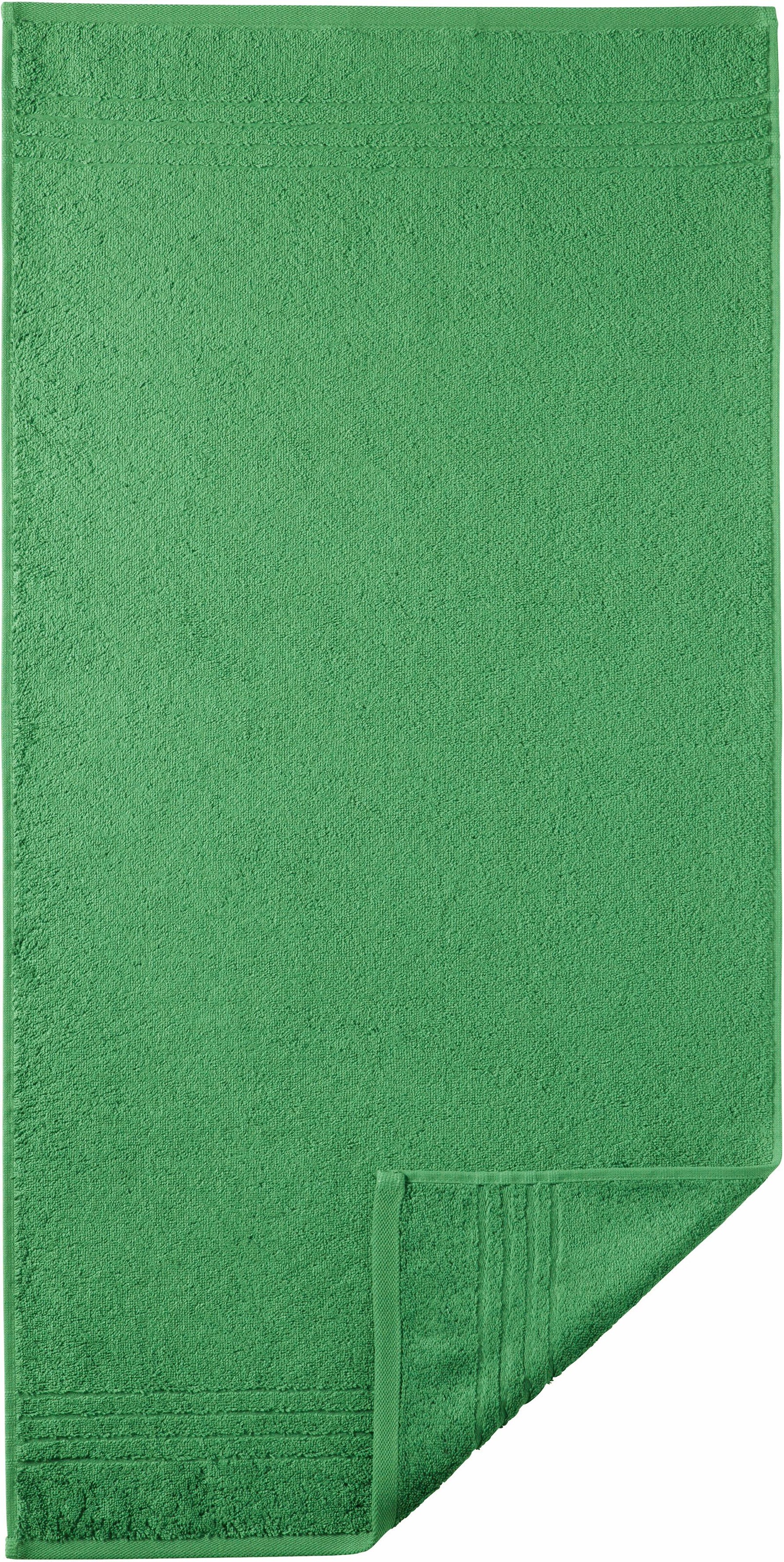 Egeria Handtücher »Madison«, (2 St., 2er Set Handtücher 50 x 100 cm), Uni-Programm mit Streifenbordüre, reine Baumwolle