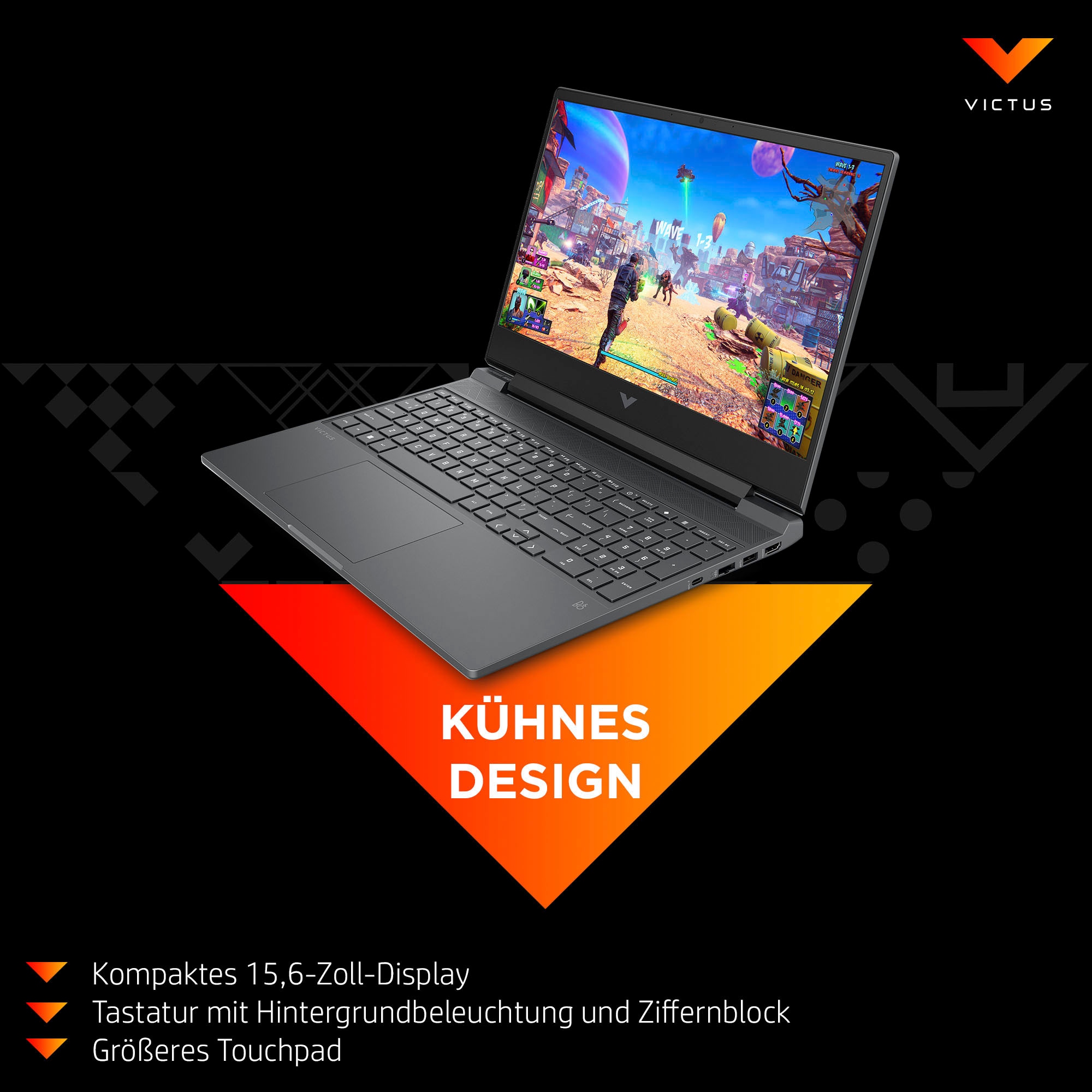 HP Gaming-Notebook »VICTUS 15-fb2272ng«, 39,62 cm, / 15,6 Zoll, AMD, Ryzen 7, GeForce RTX 4050, 512 GB SSD