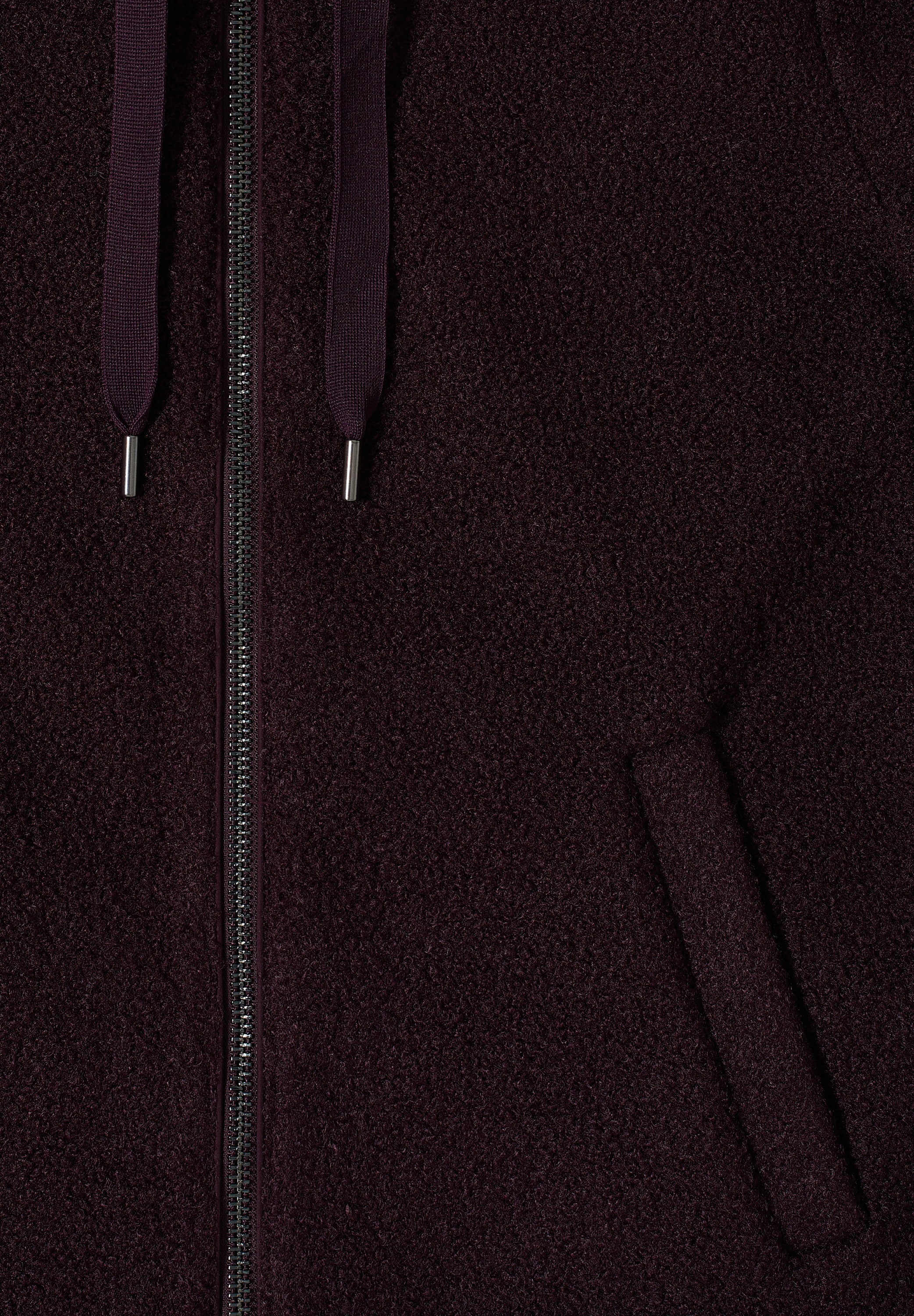 Cecil Fellimitatjacke ohne Kapuze mit Stehkragen