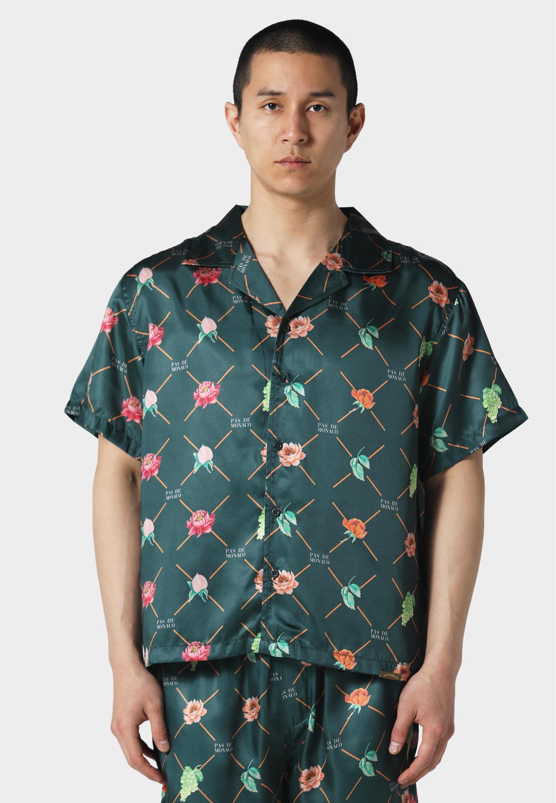 Pas De Monaco Langarmhemd »Pas De Monaco FRUIT MONOGRAM CUBAN SHIRT«, (1 tlg.)