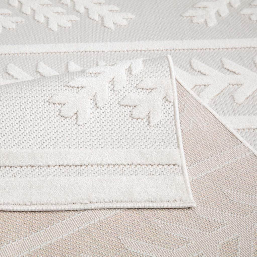 Carpet City Teppich »In-& Outdoorteppich Santorini 411, 3D-Effekt, Boho-Optik«, rechteckig, 5 mm Höhe, Wetterfest & UV-beständig für Terrasse, Balkon, Küche, Flur