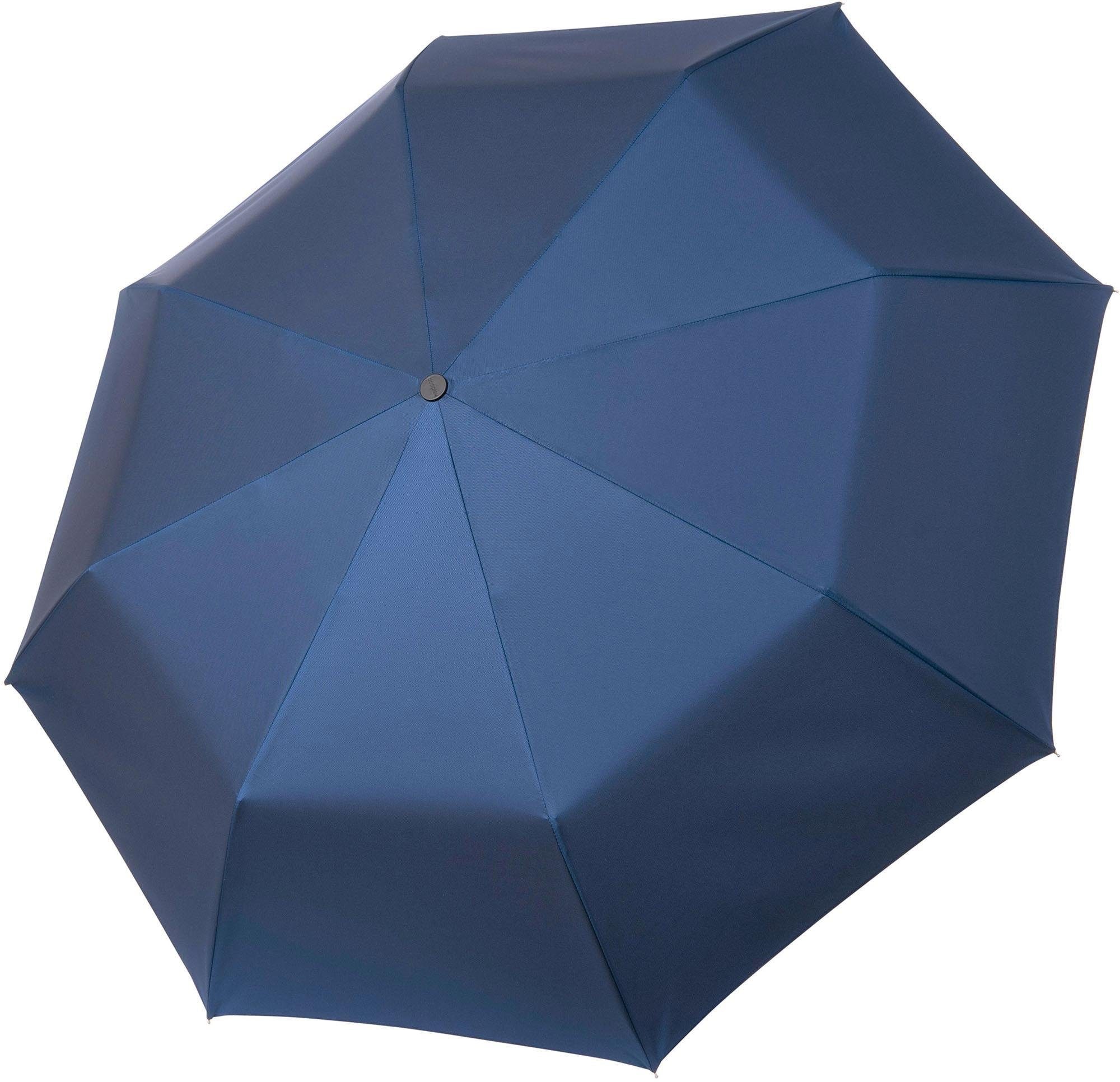 doppler MANUFAKTUR Taschenregenschirm BAUR Uni, blau«, | Manufaktur-Taschenschirm handgemachter bestellen »Oxford