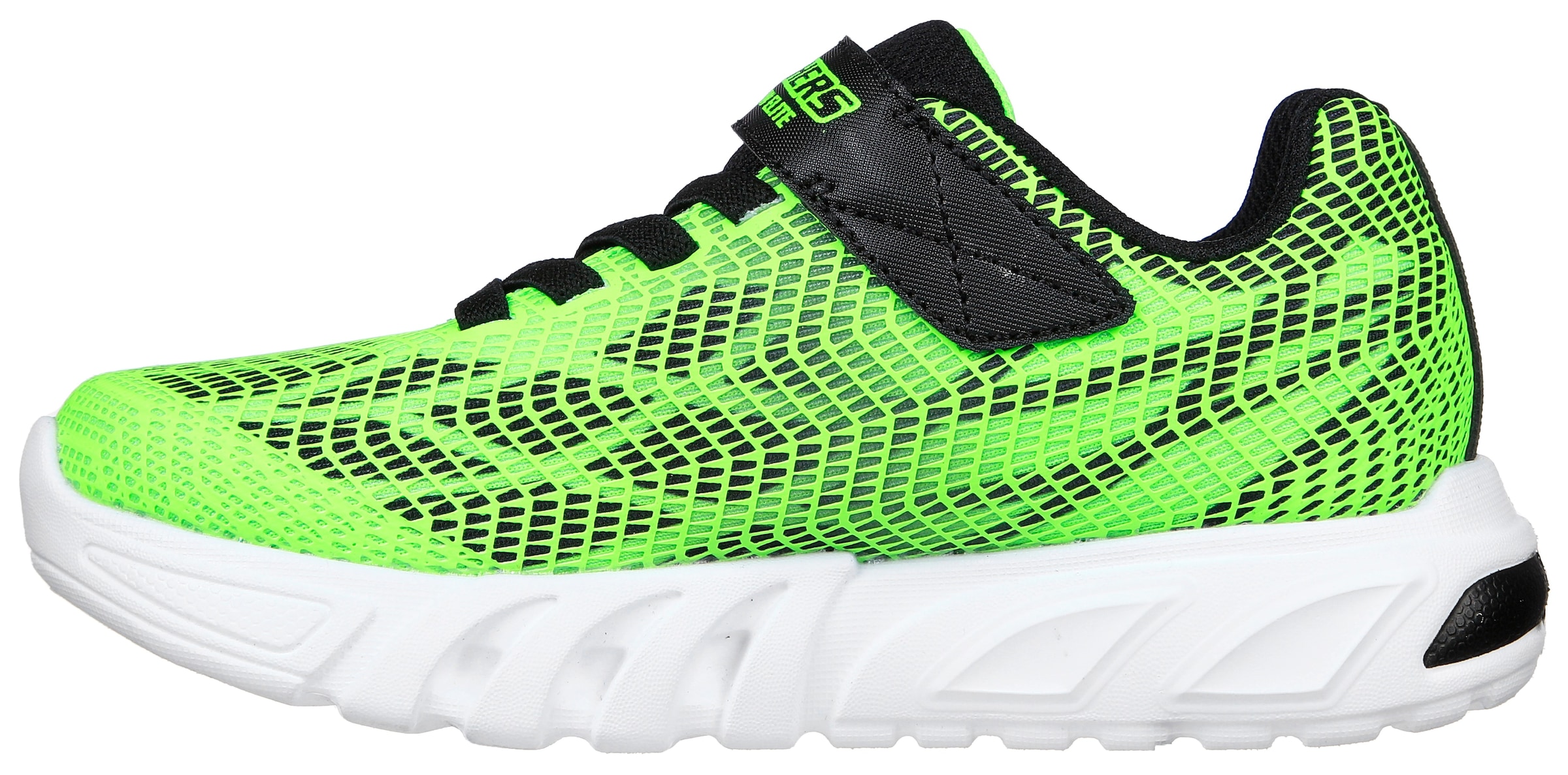 Skechers Sneaker »Blinkschuh Flex-Glow Elite - Vorlo«, Blinkschuh, LED Schuh, Klettschuh mit Gummizug und Klett