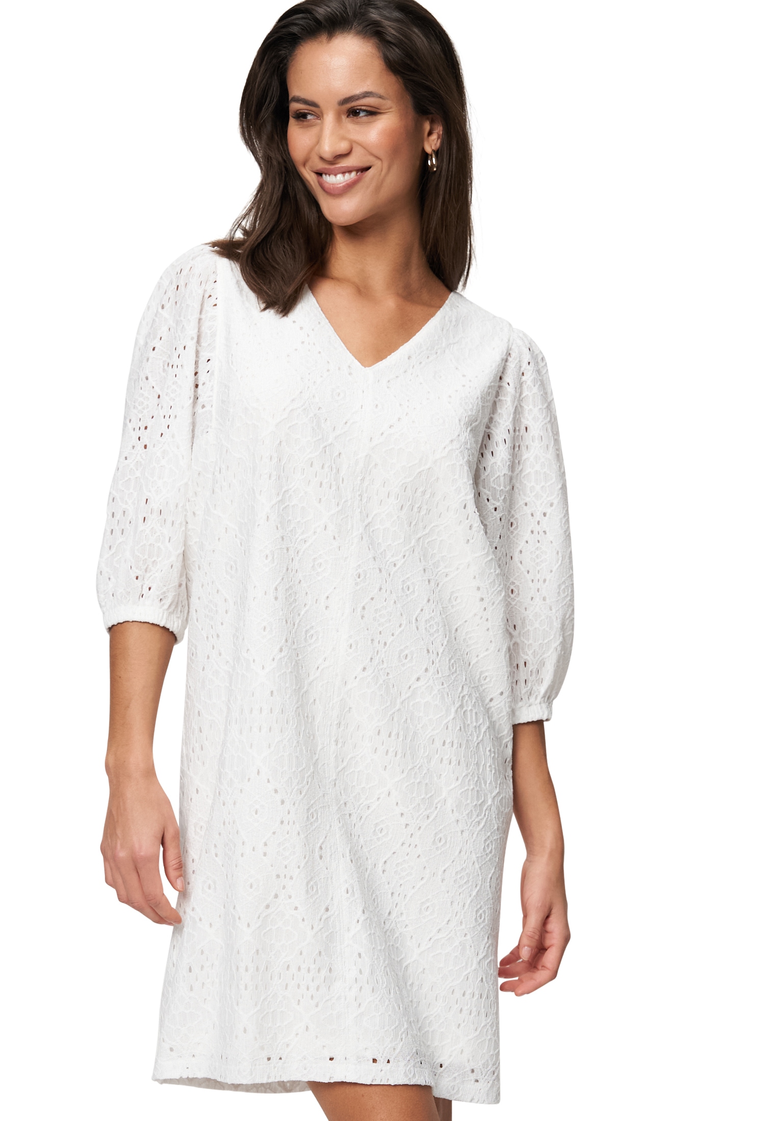 Zero Minikleid "zero Damen Sommerkleid Minikleid mit Lochmuster", Lochmuste günstig online kaufen