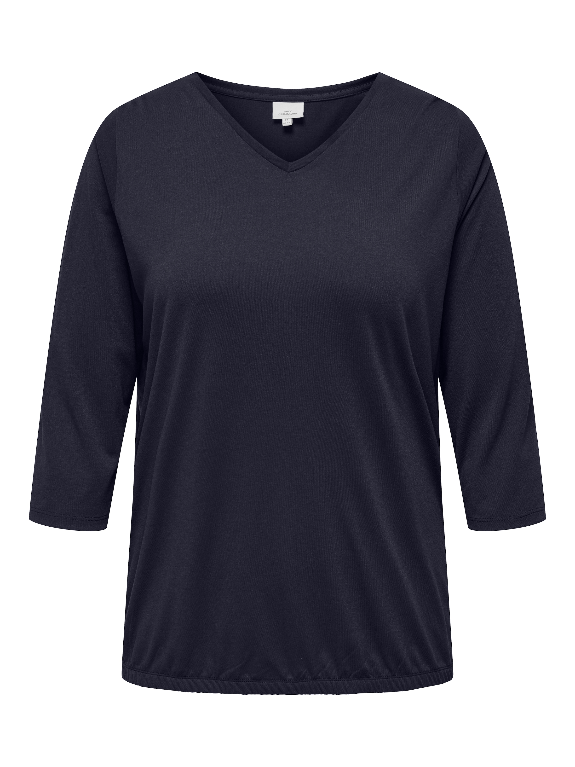 ONLY CARMAKOMA 3/4-Arm-Shirt "CARCARLINNE V-NECK 3/4 TOP JRS BF" günstig online kaufen