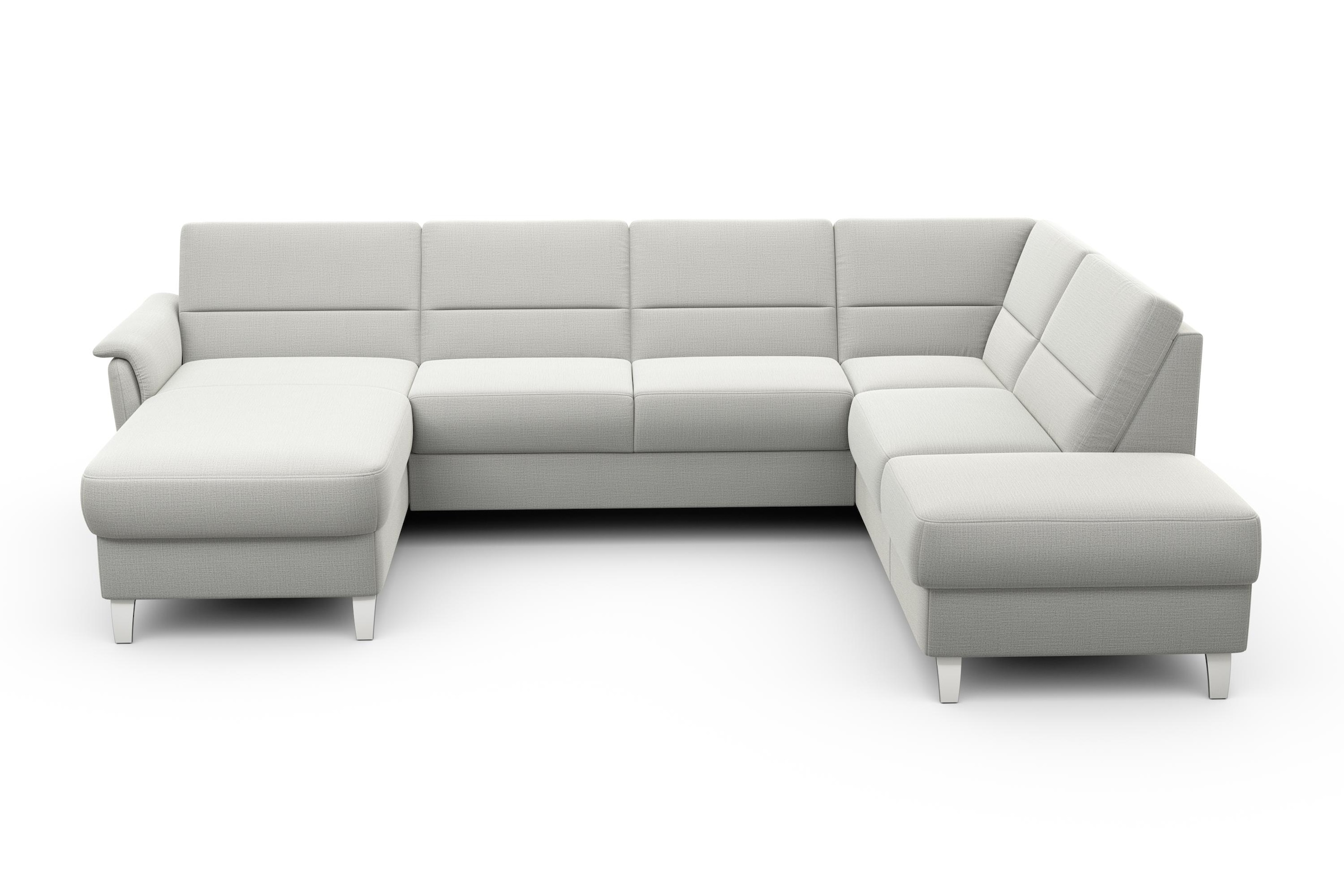 sit&more Wohnlandschaft »Palmera U-Form, B: 308 cm« optional Bettfunktion & Bettkasten, Federkern