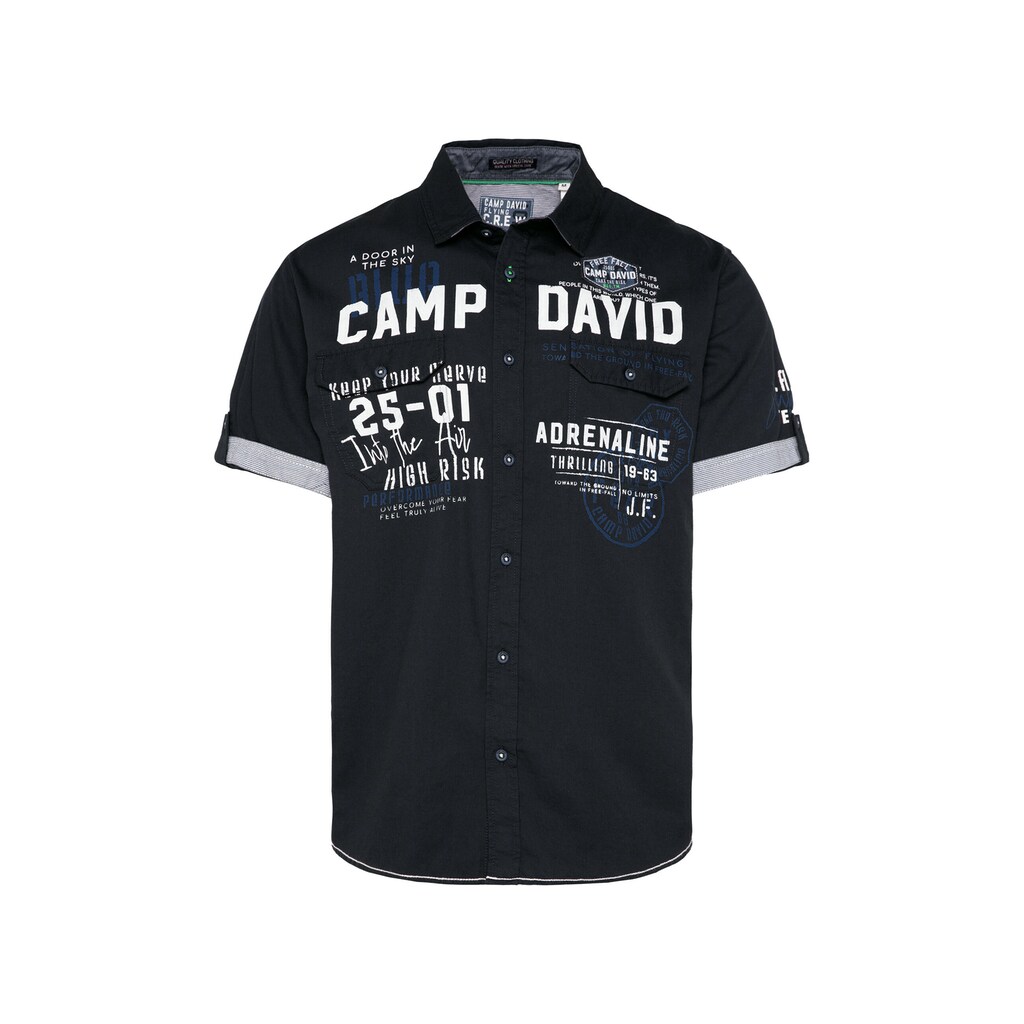 CAMP DAVID Kurzarmhemd