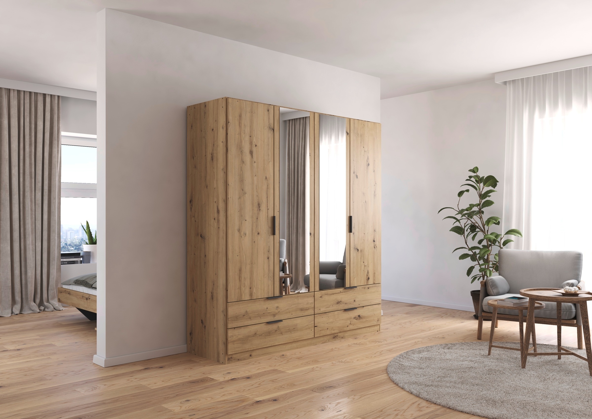 rauch Kleiderschrank "Drehtürenschrank Schrank Garderobe Ankleide Schlafzim günstig online kaufen