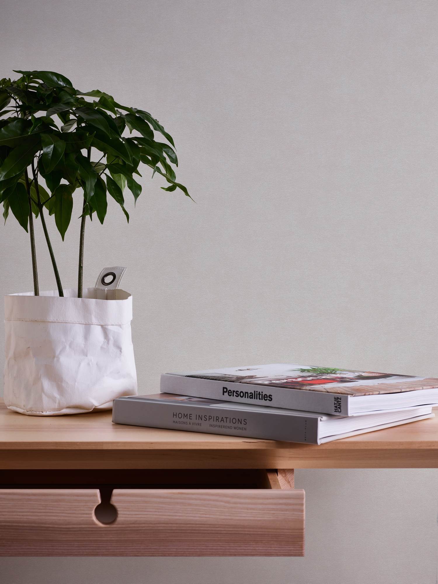 A.S. Création Vliestapete »Casual Living einfarbige Tapete Unitapete mit Struktur Landhaus«, matt, Vliestapete Uni für Schlafzimmer Küche Wohnzimmer Uni Design modern