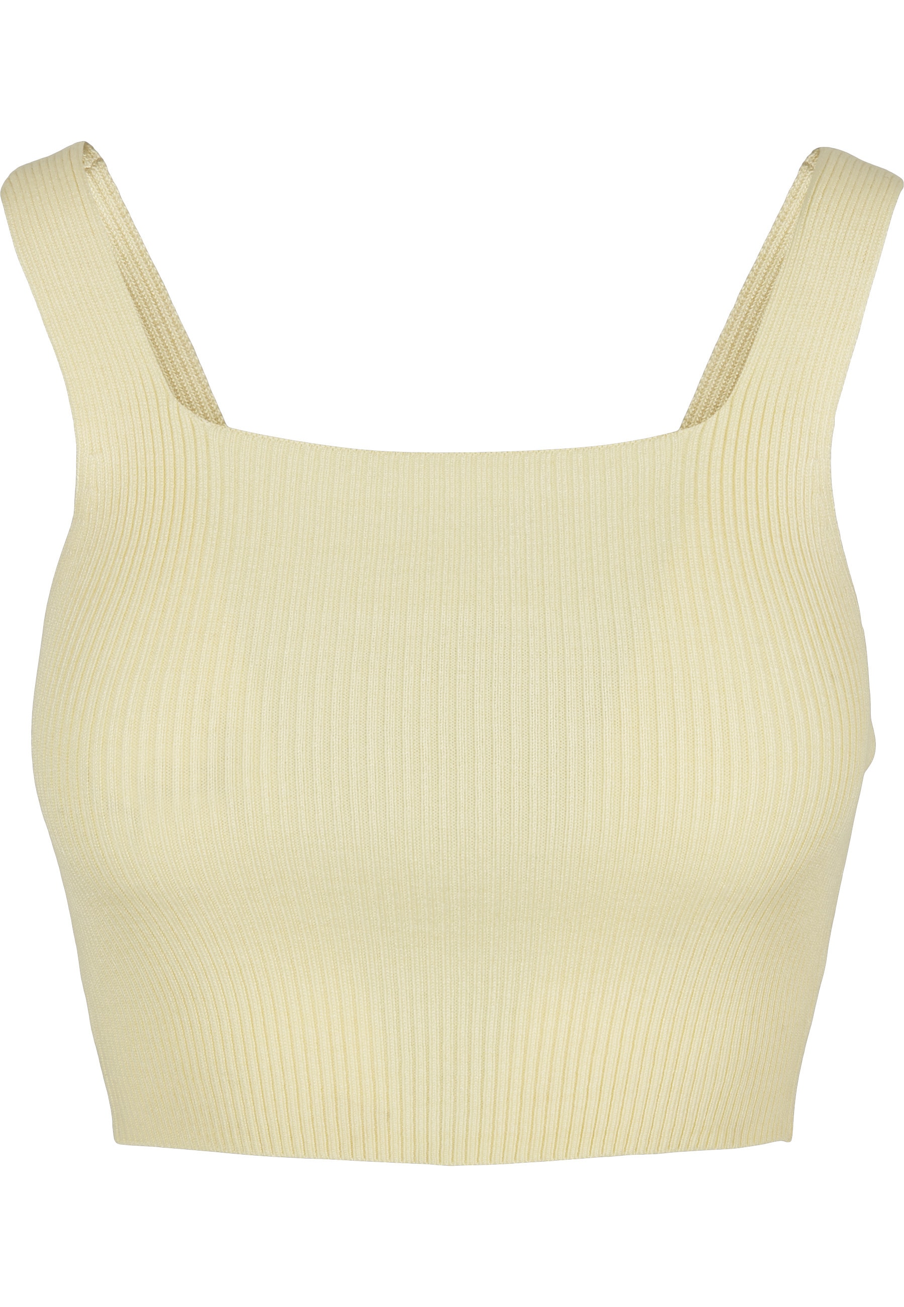 URBAN CLASSICS Muskelshirt "Urban Classics Damen Ladies Cropped Knit Top" 1 Stk.