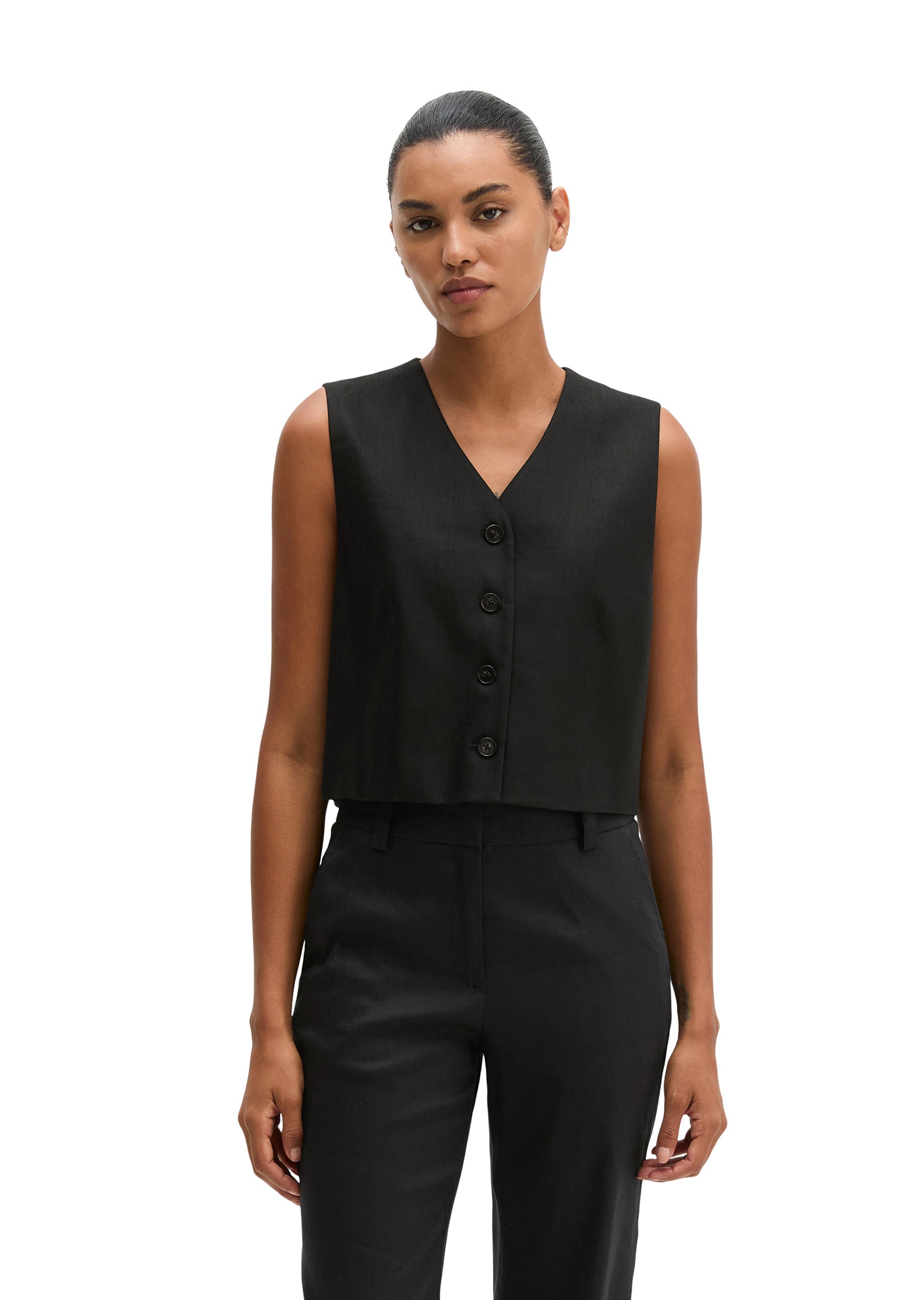 Marc O'Polo Anzugweste »aus Viskose-Leinen-Stretch«