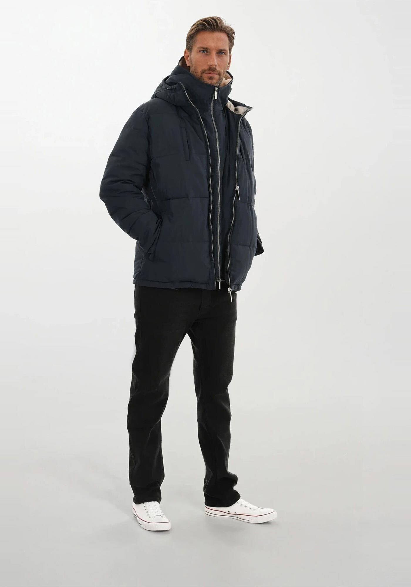Alessandro Salvarini Winterjacke »ASFredii« mit abnehmbaren Teddy-Fleece-Innenlayer