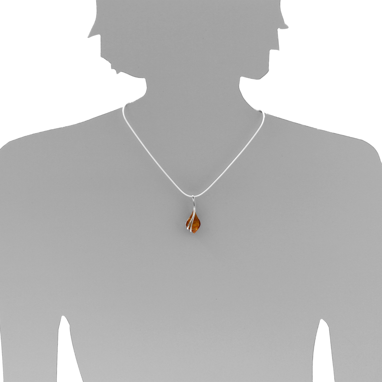 Ostsee-Schmuck Ramona Pendant White Silver 925 2