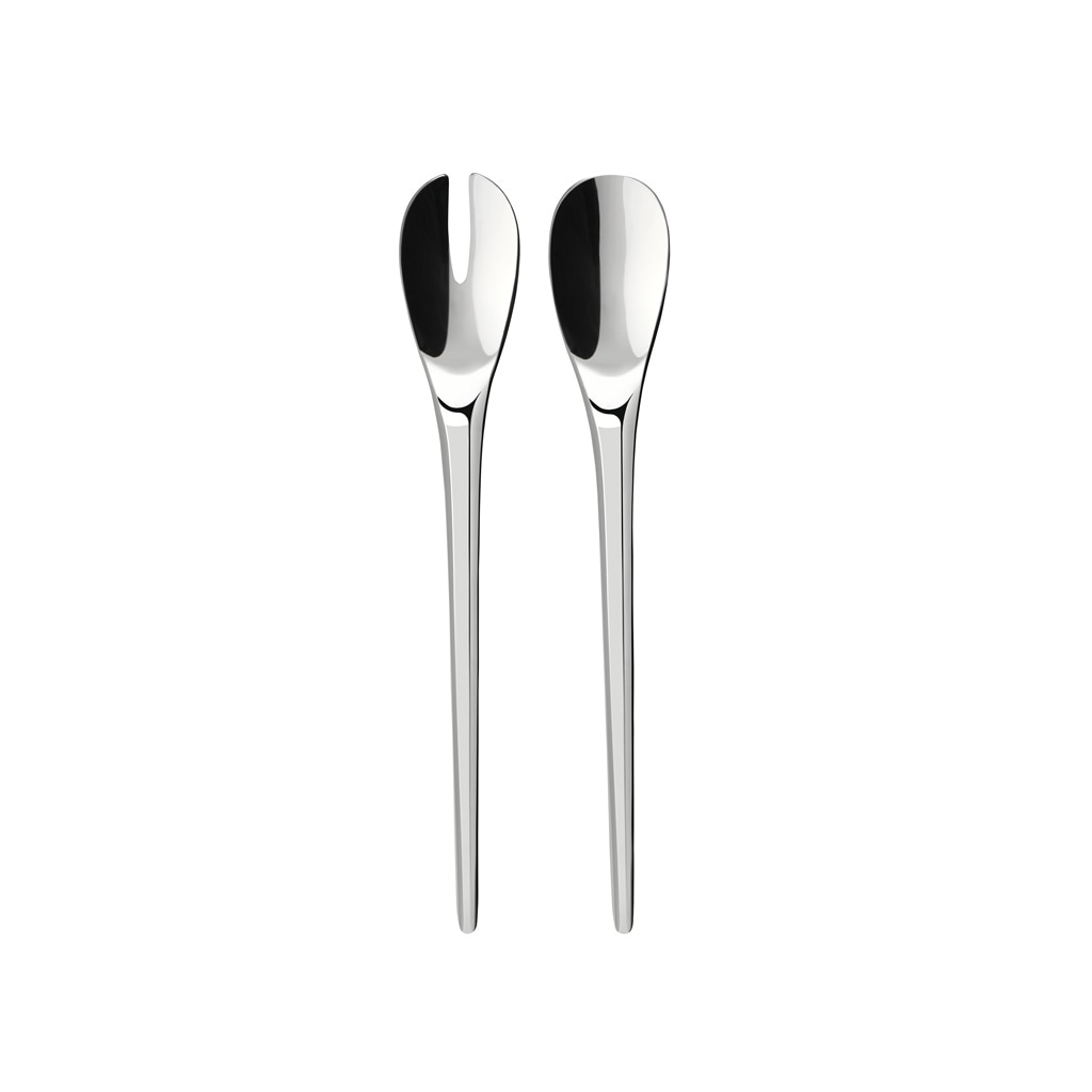 Villeroy & Boch Besteck-Set "Salatbesteck NewMoon silber" Spülmaschinenfest