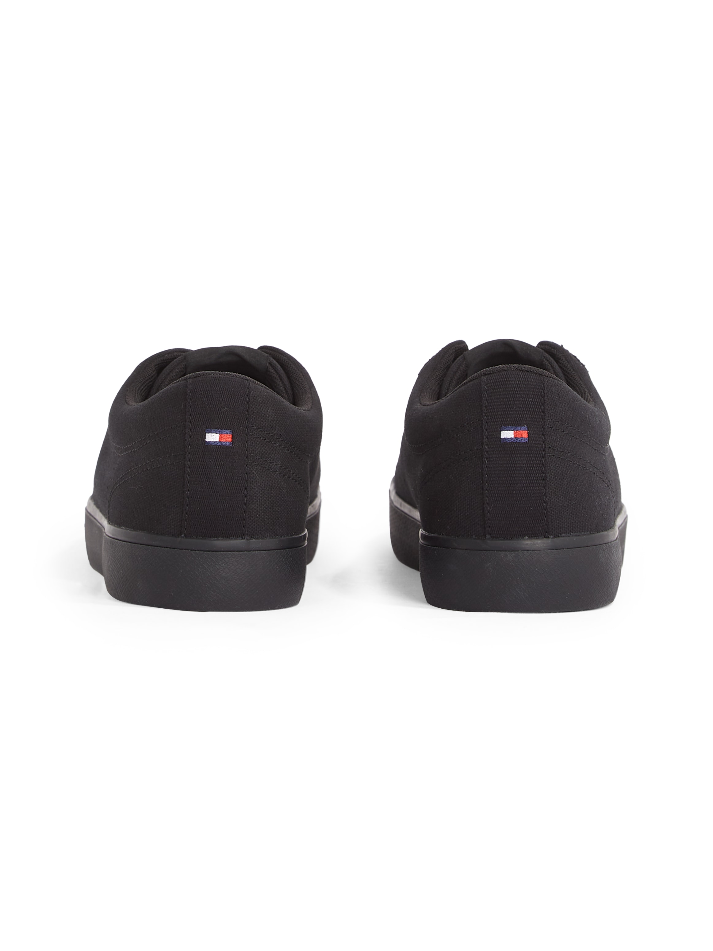 Tommy Hilfiger Sneaker »TH HI VULC LOW CORE CANVAS«, Freizeitschuh, Halbschuh, Schnürer mit weich gepolstertem Schaftrand