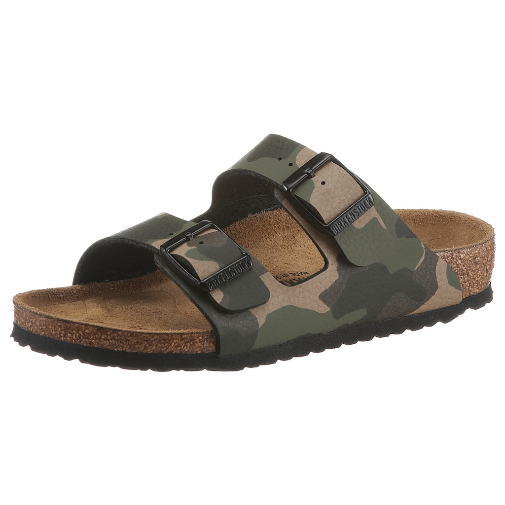 Birkenstock Pantolette »Arizona Kids desert soil camo«, mit zwei verstellbaren Schnallen