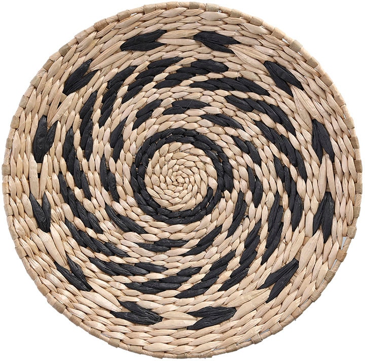 Zeller Present Dekoschale, (1 St.), Ø 35 cm, Papiergeflecht