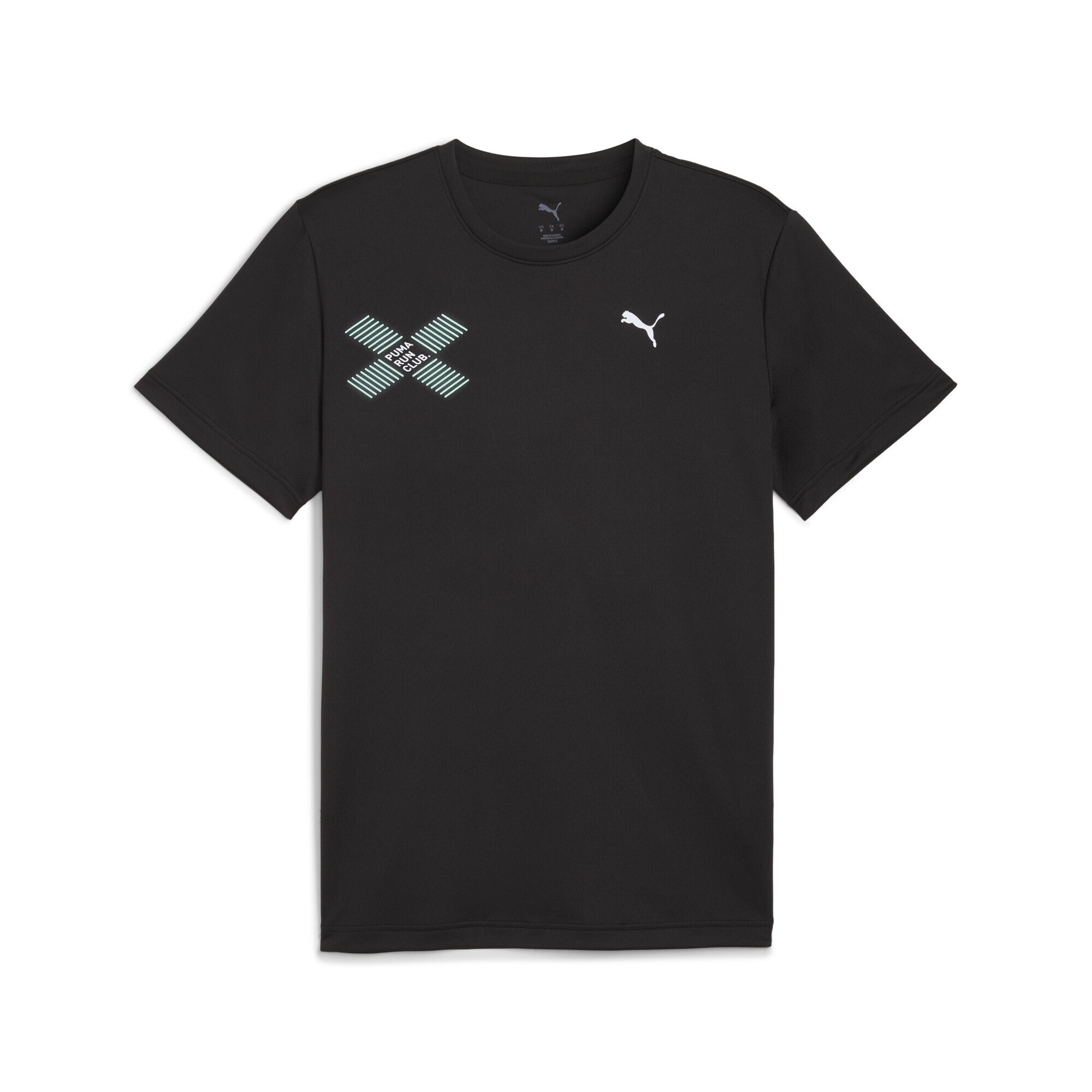 Trainingsshirt PUMA "RUN DIGITOKYO Graphic T-Shirt Herren", Herren, Gr. XL, schwarz, Obermaterial: 100% Polyester, regular fit, Rundhals, Shirts