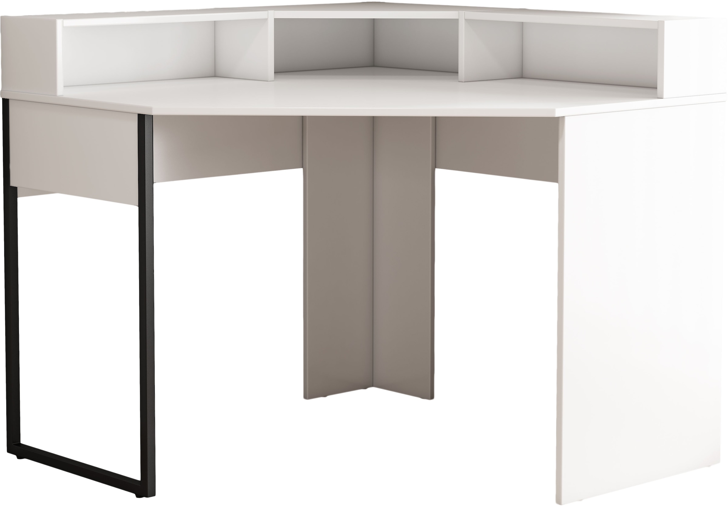 OTTO home Eckschreibtisch "Moid", mit Schreibtischaufsatz, modernes Design, günstig online kaufen