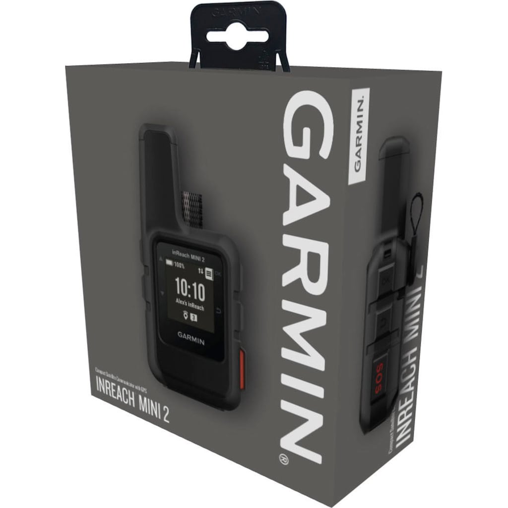 Garmin Outdoor-Navigationsgerät »Garmin inReach Mini 2 Black GPS EMEA«, TracBack-Routing-Funktion, Punkt-zu-Punkt-Navigation