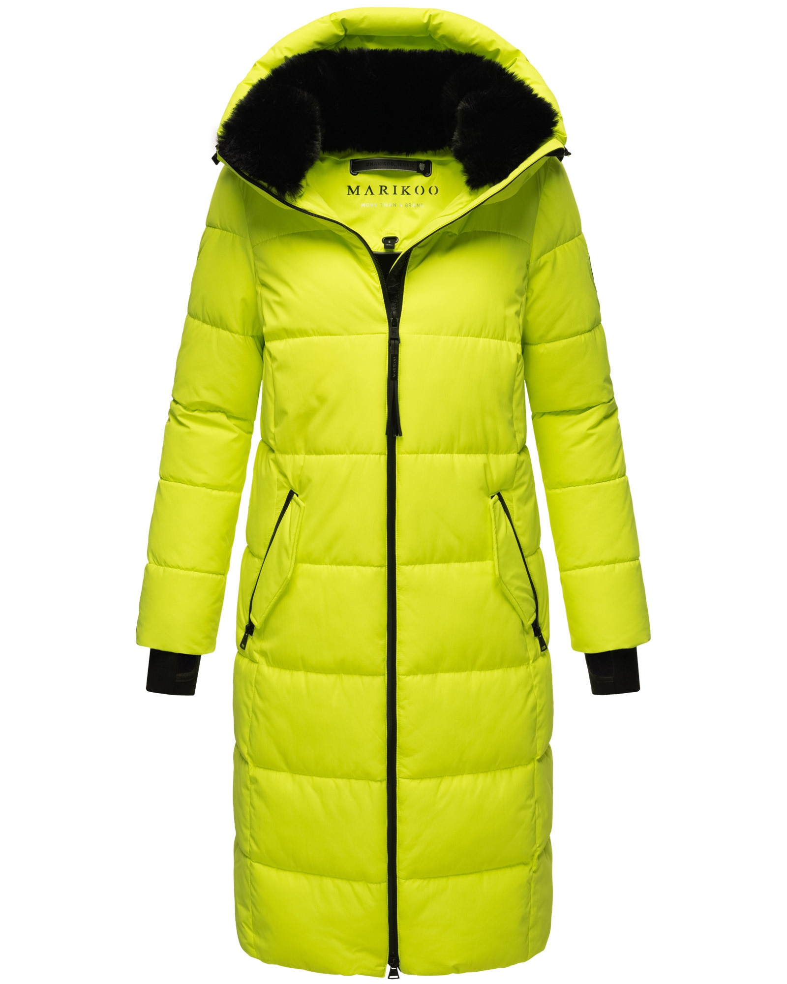 Marikoo Steppjacke »Zuraraa XVI«, langer Winter Mantel gesteppt