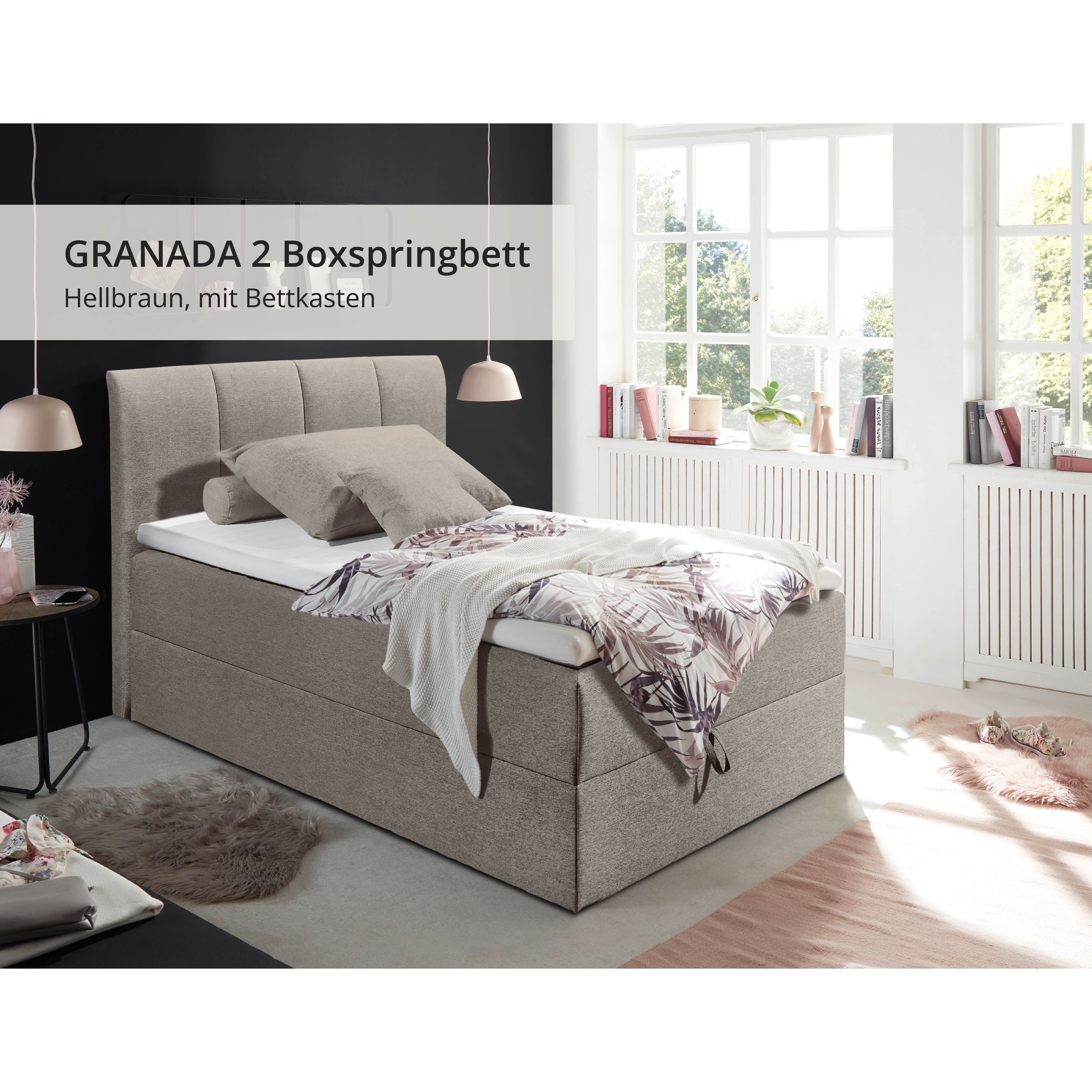 ED EXCITING DESIGN Boxbett »"Granada" OTTOs Choice, Topseller inkl. Bettkasten und Topper« erhältlich in den Größen 120x200cm & 180x200cm