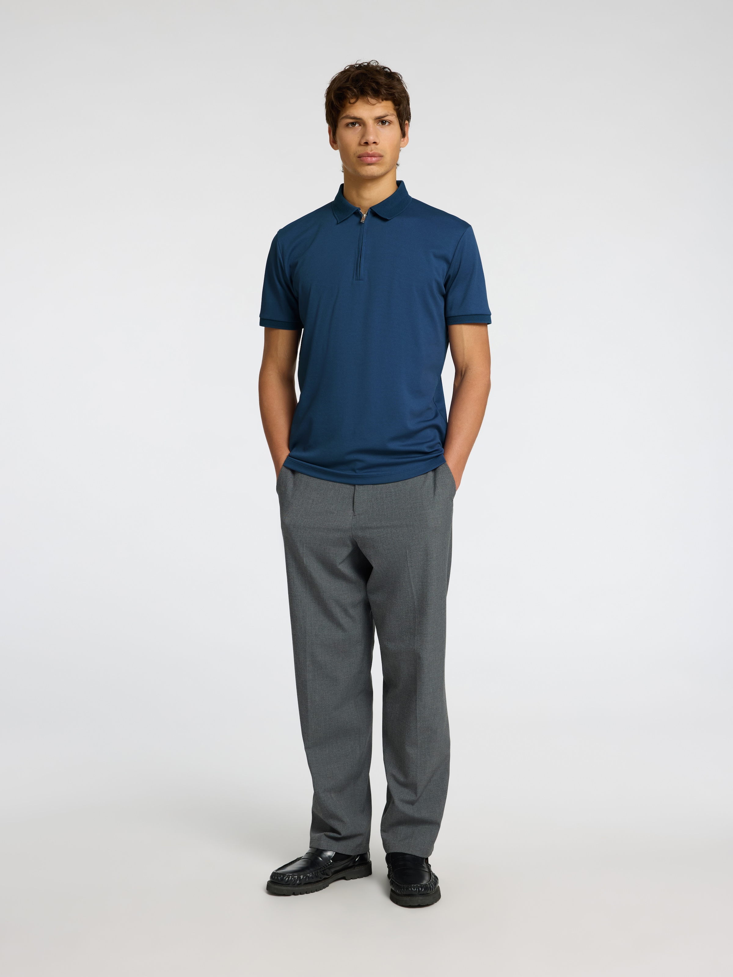 SELECTED HOMME Poloshirt »SLHFAVE ZIP SS POLO NOOS«