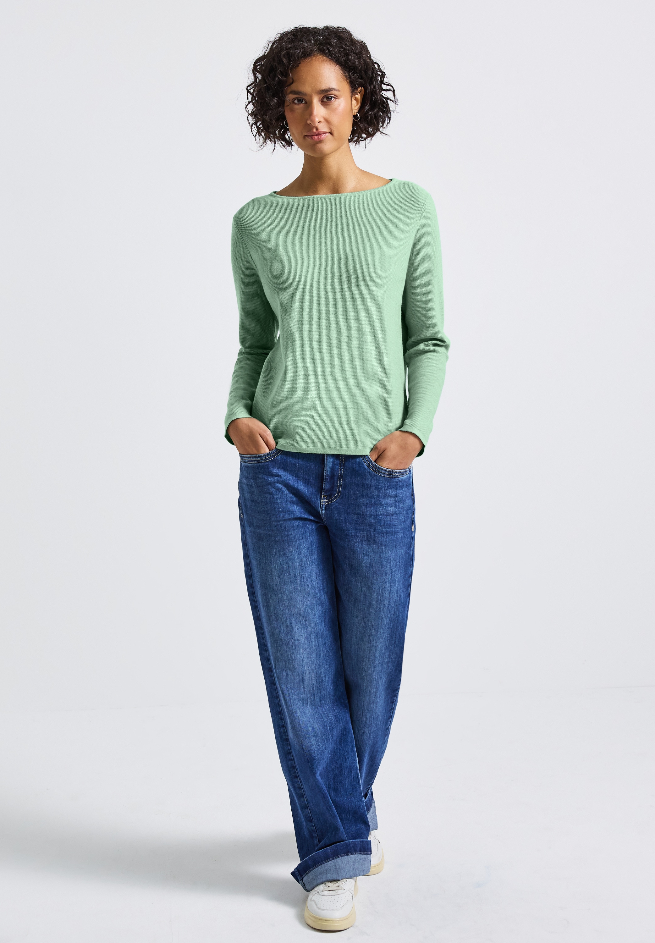 STREET ONE Strickpullover, mit U-Boot-Ausschnitt