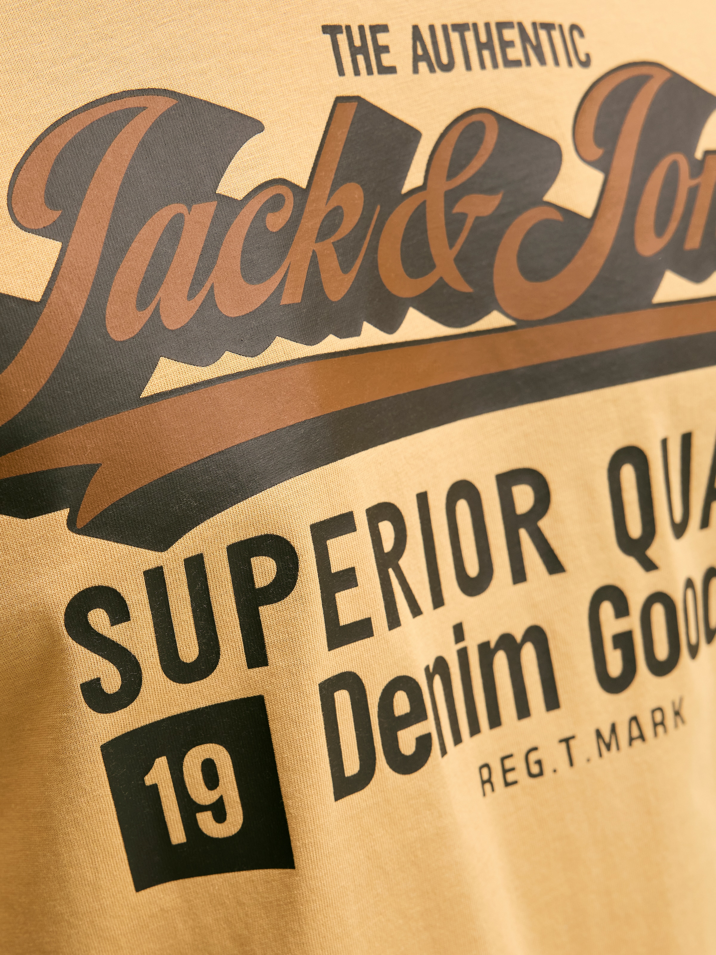 Jack & Jones Rundhalsshirt »JJELOGO TEE SS O-NECK 2 COL AW25 SN«